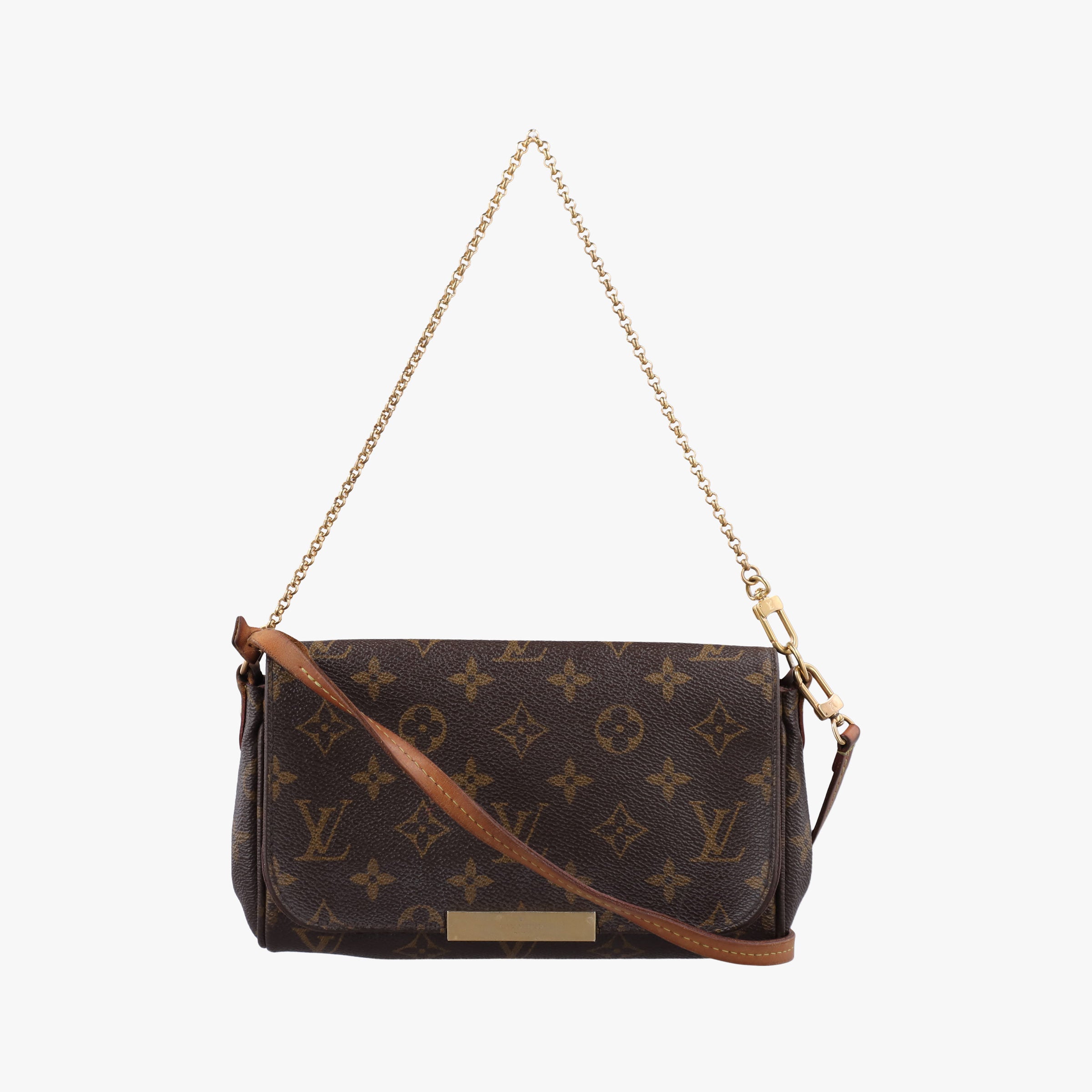 Pre-owned Louis Vuitton FAVORITE PM brown Monogram Canvas M40717 shoulderbag | stylenewstar