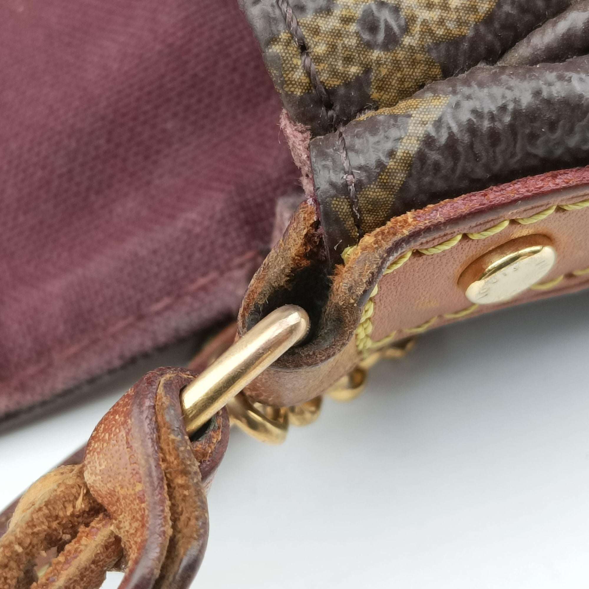 Pre-owned Louis Vuitton FAVORITE PM brown Monogram Canvas M40717 shoulderbag | stylenewstar