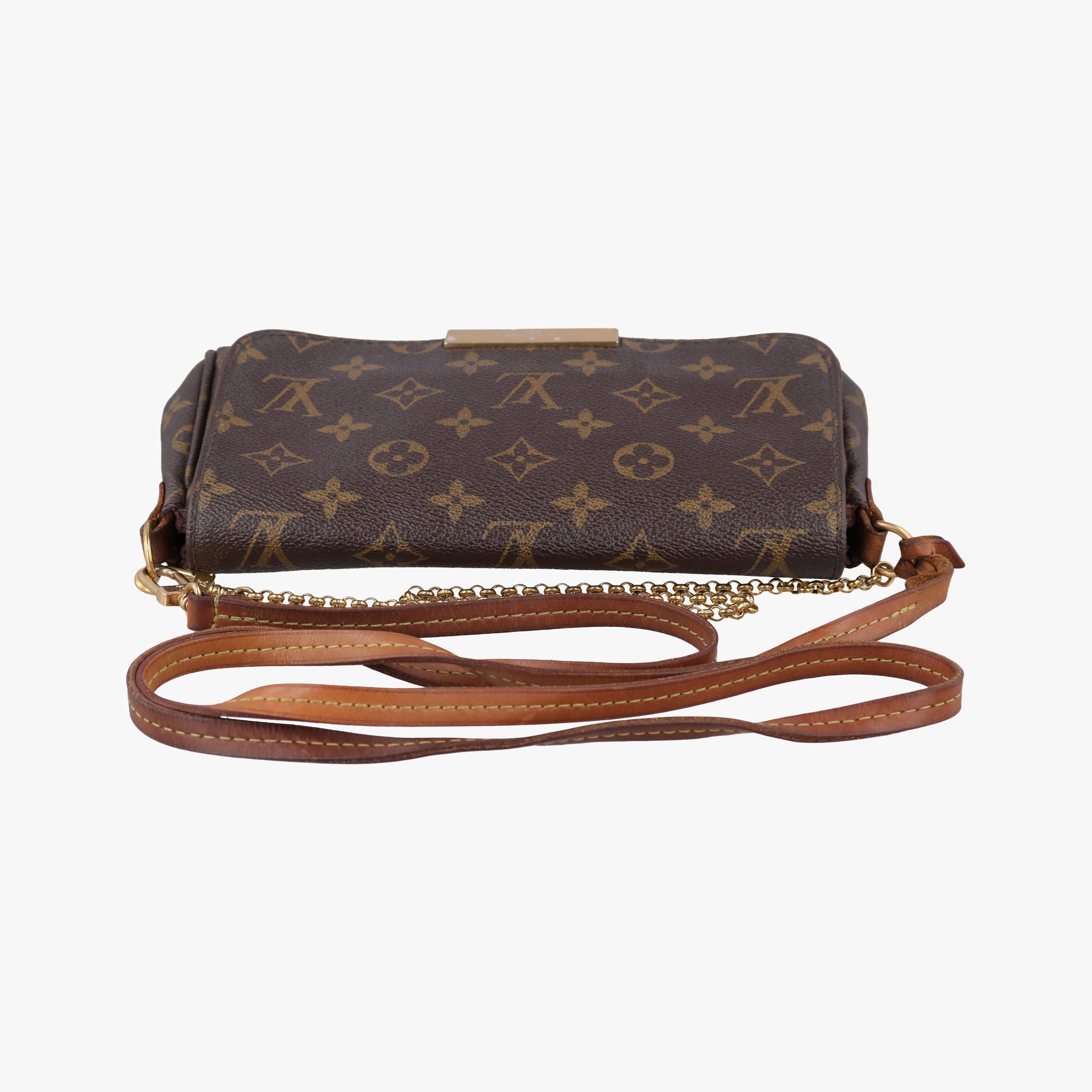 Pre-owned Louis Vuitton FAVORITE PM brown Monogram Canvas M40717 shoulderbag | stylenewstar