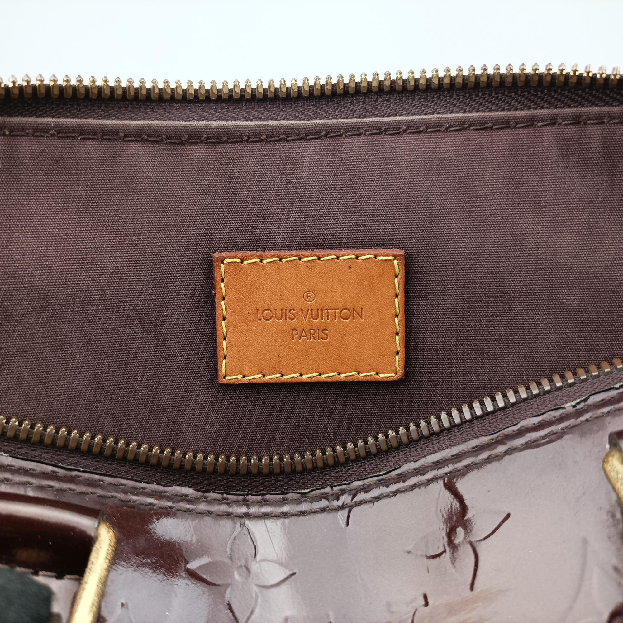 Pre-owned Louis Vuitton Alma PM Rouge Fauvist Vernis M91691 handbag | stylenewstar