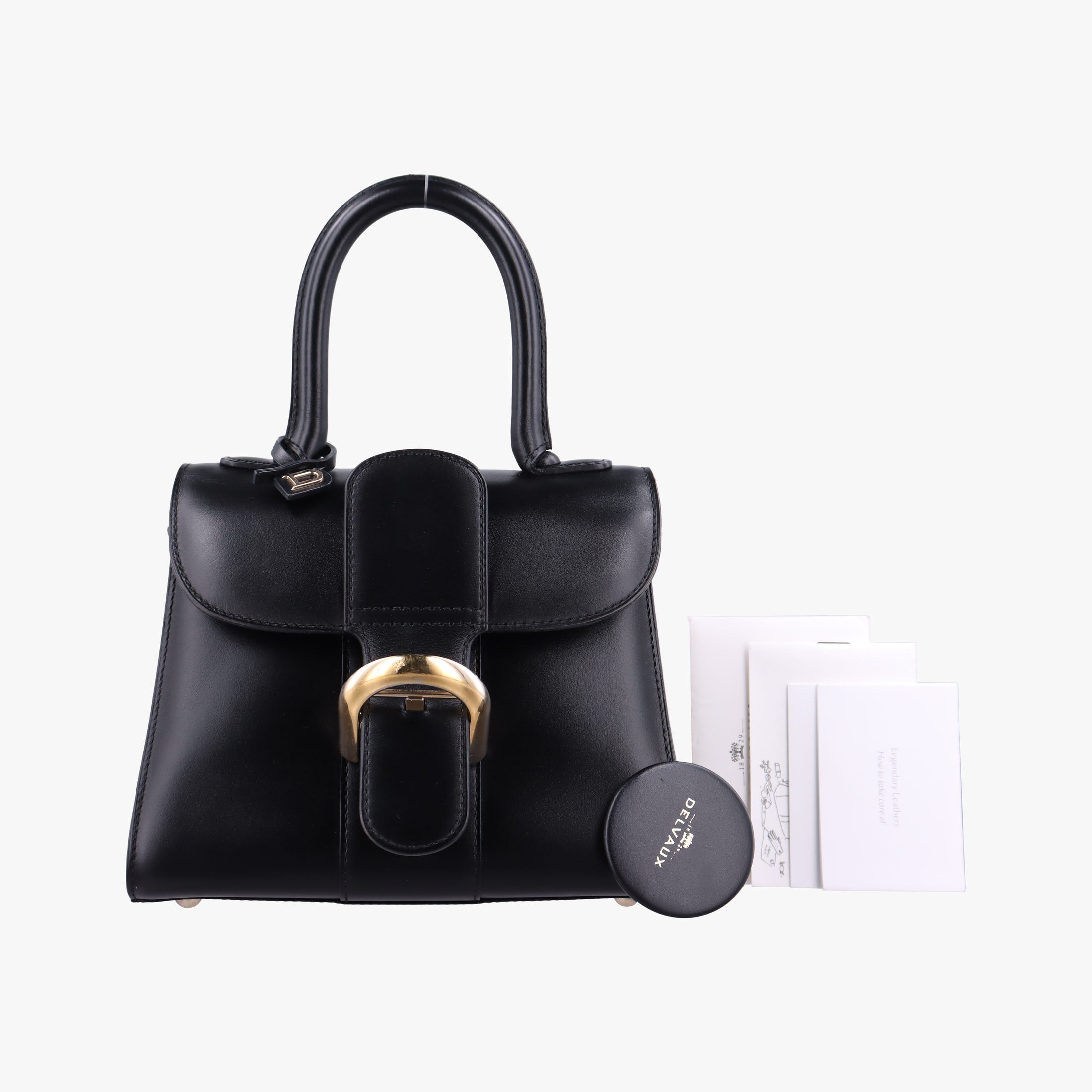 Pre-owned Delvaux Brillant Mini Black leather  handbag | stylenewstar