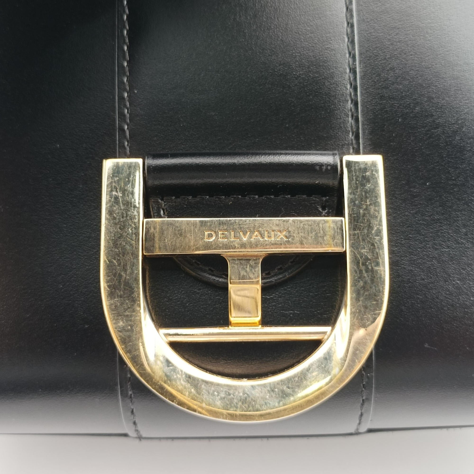 Pre-owned Delvaux Brillant Mini Black leather  handbag | stylenewstar
