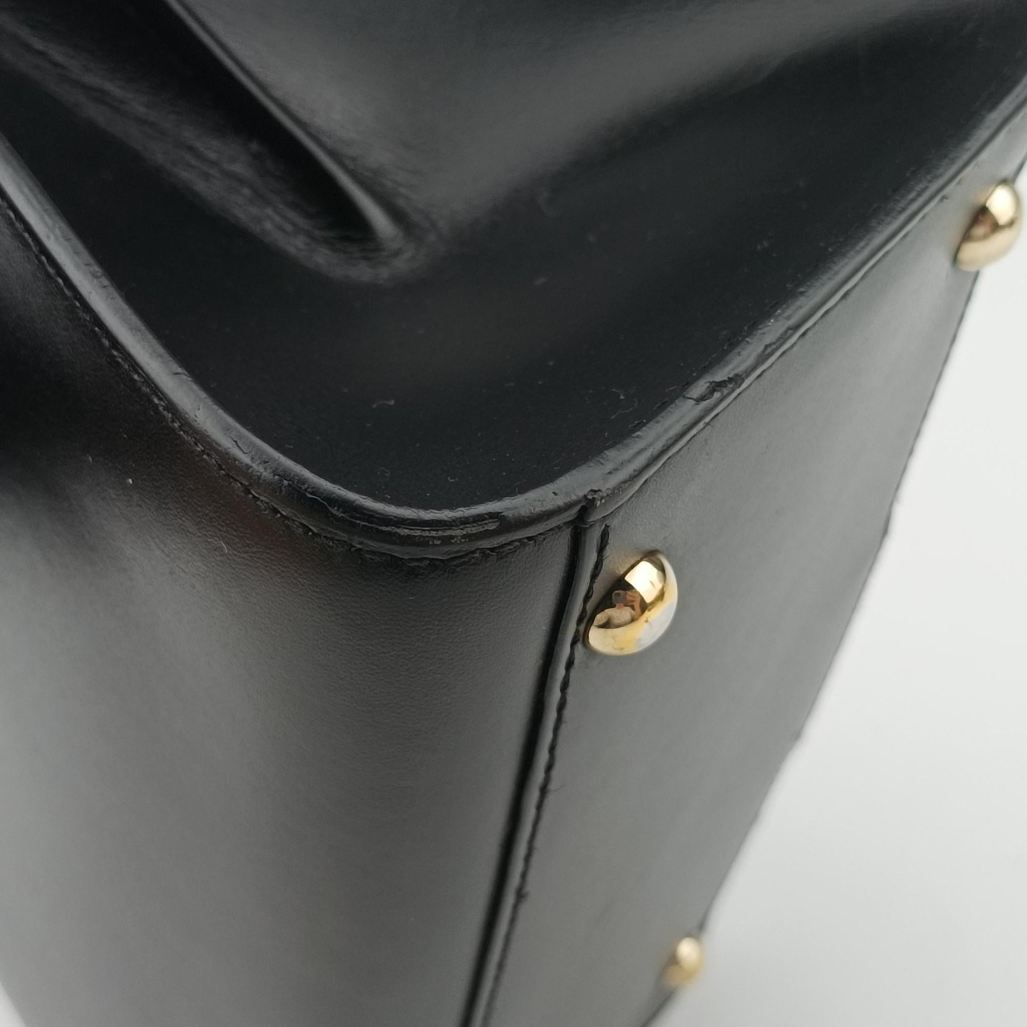 Pre-owned Delvaux Brillant Mini Black leather  handbag | stylenewstar