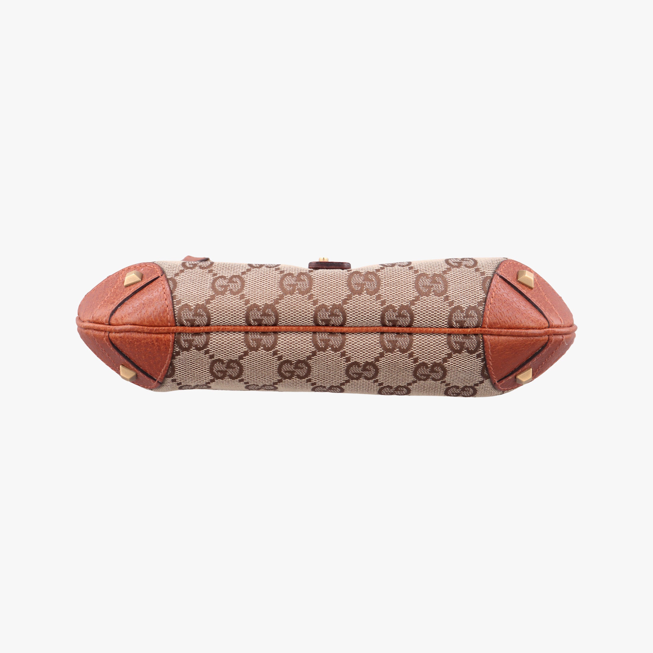 Vintage Gucci Piston Lock Jackie Hobo Brown canvas×leather 120885 handbag | stylenewstar