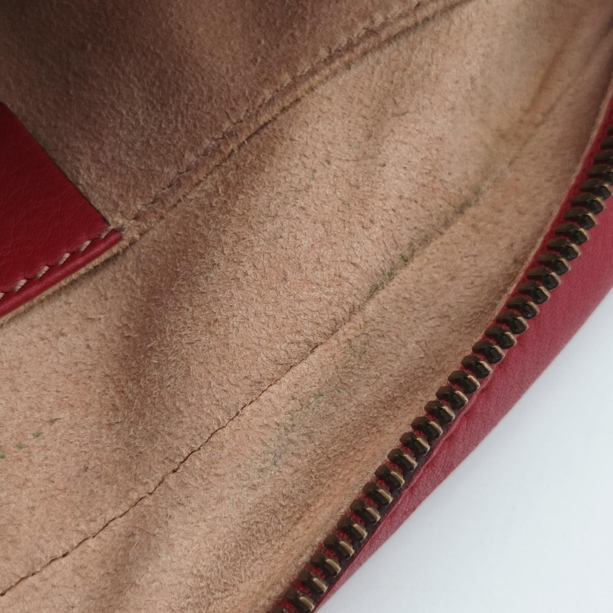 Secondhand Gucci GG Marmont Red Leather 447632 shoulderbag | stylenewstar