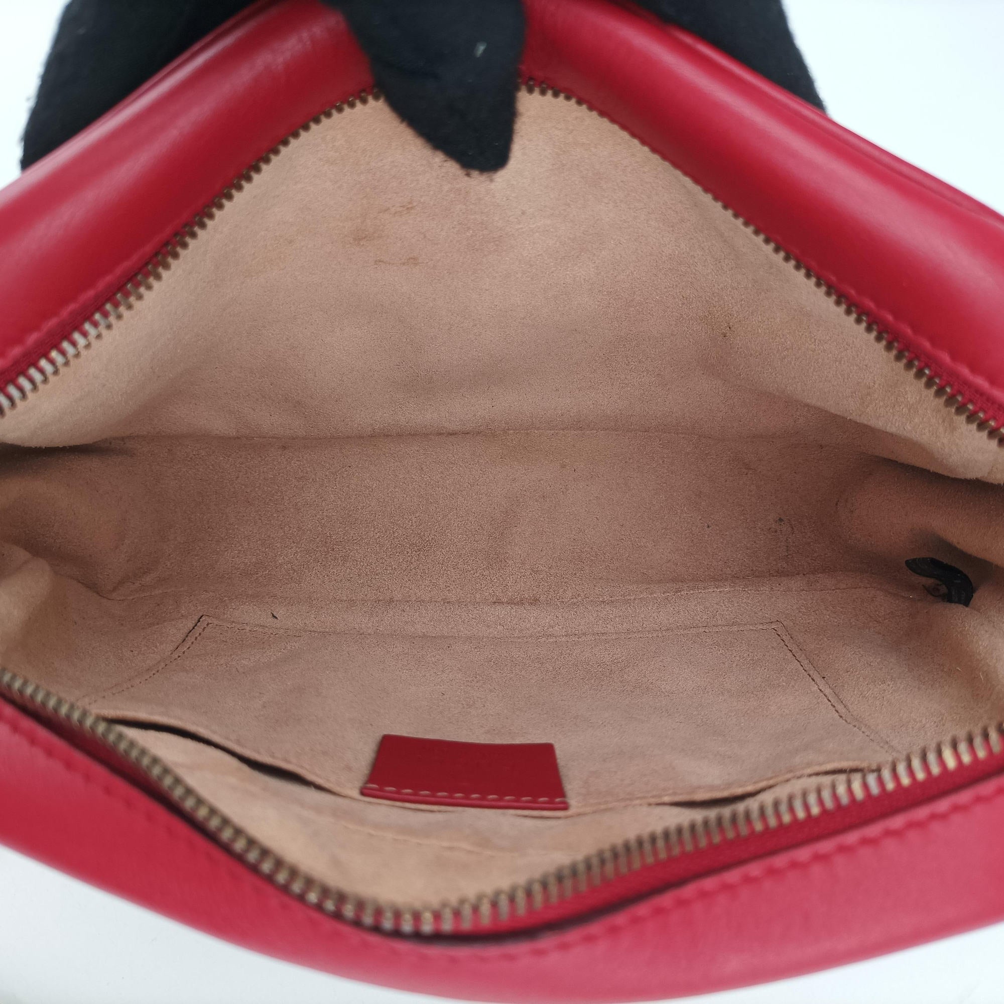 Secondhand Gucci GG Marmont Red Leather 447632 shoulderbag | stylenewstar