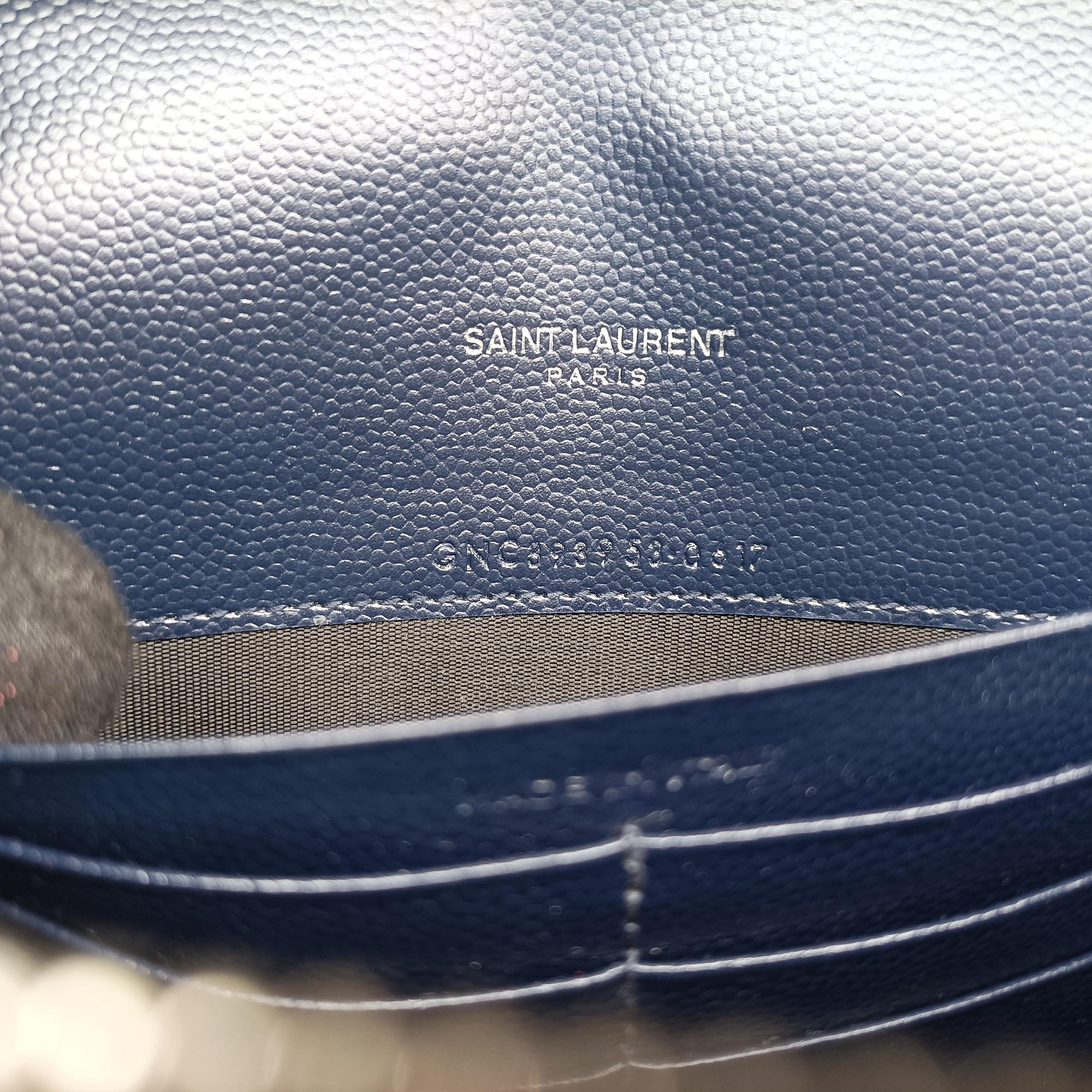 Vintage Yves Saint Laurent MONOGRAM Navy Caviar 393953 shoulderbag | stylenewstar