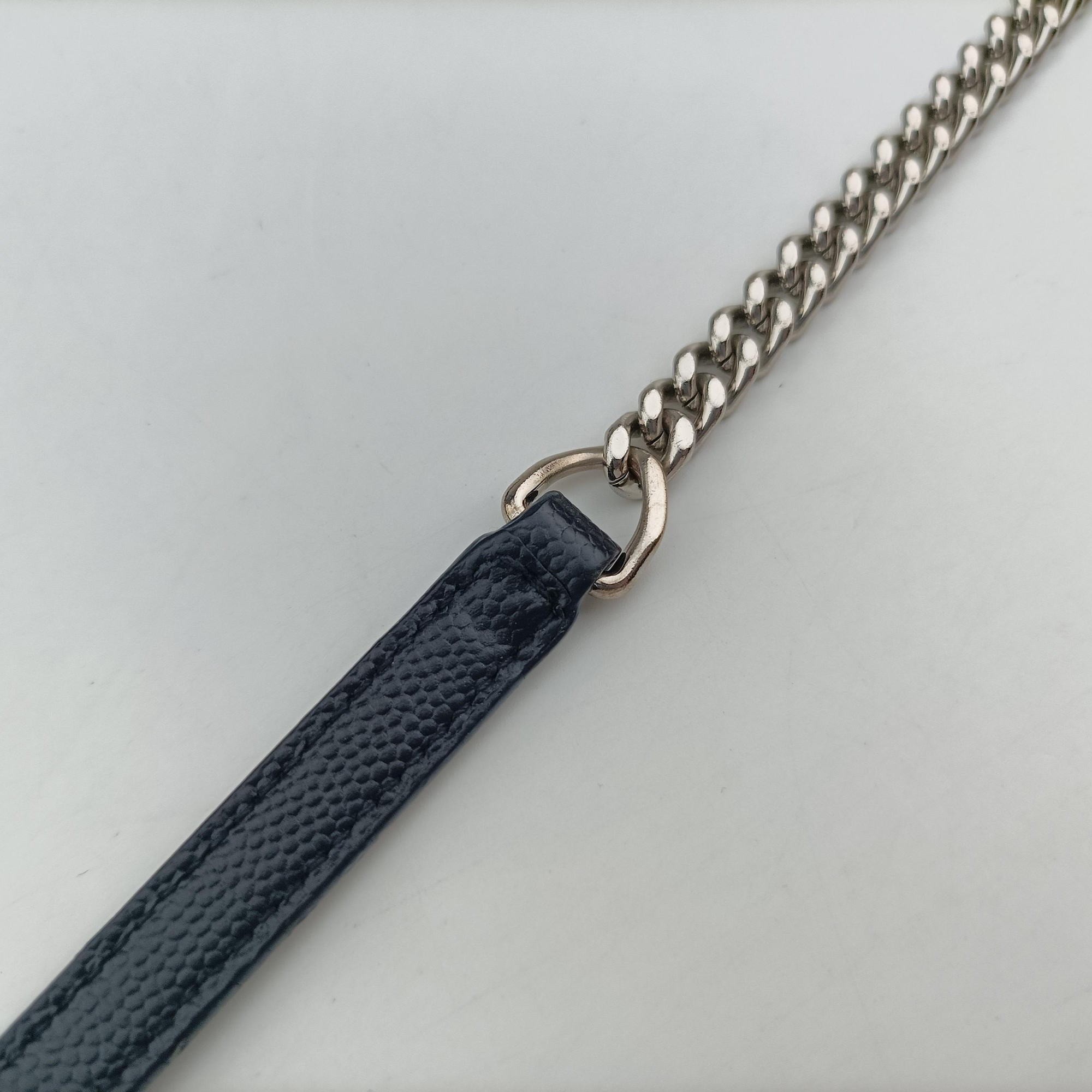 Vintage Yves Saint Laurent MONOGRAM Navy Caviar 393953 shoulderbag | stylenewstar