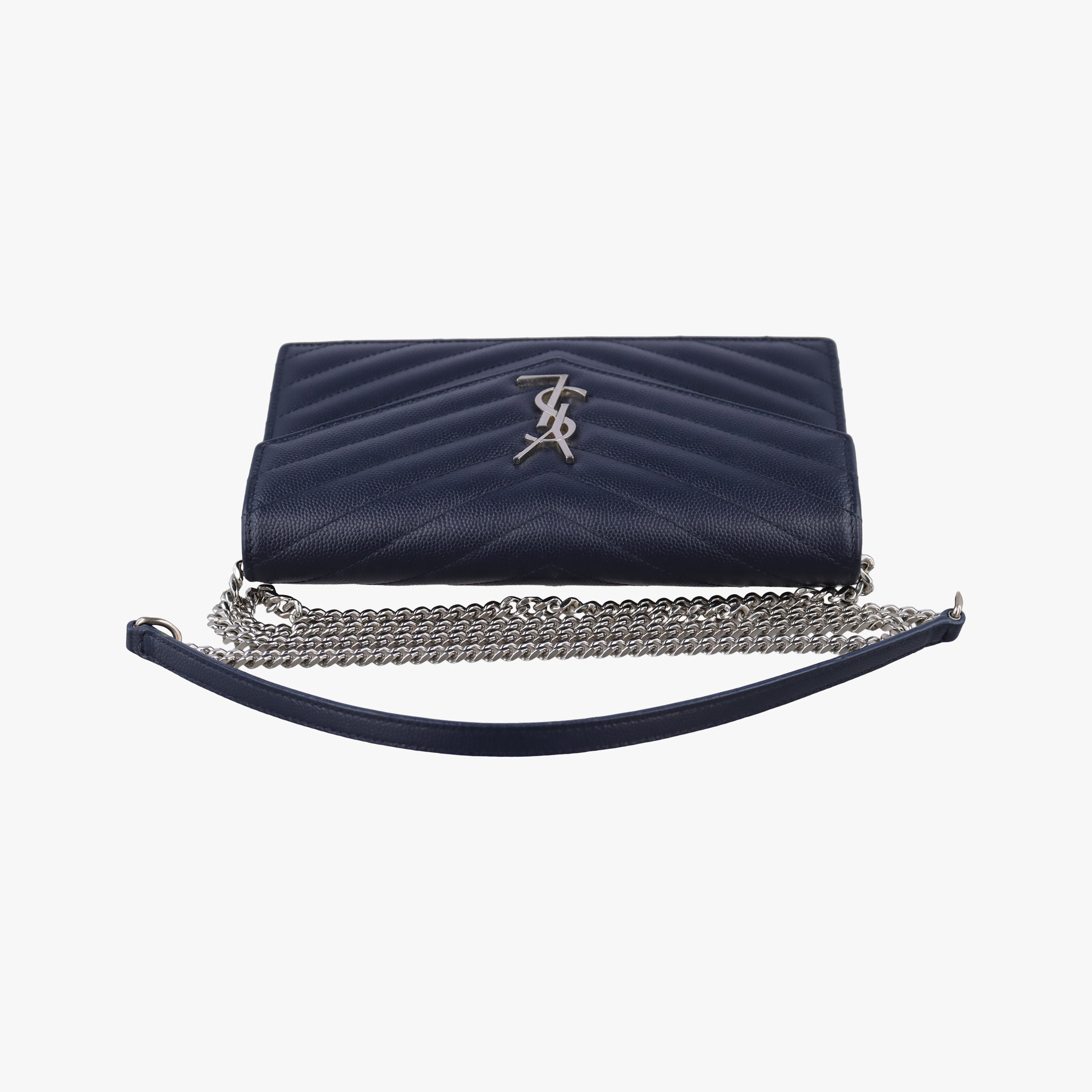 Vintage Yves Saint Laurent MONOGRAM Navy Caviar 393953 shoulderbag | stylenewstar