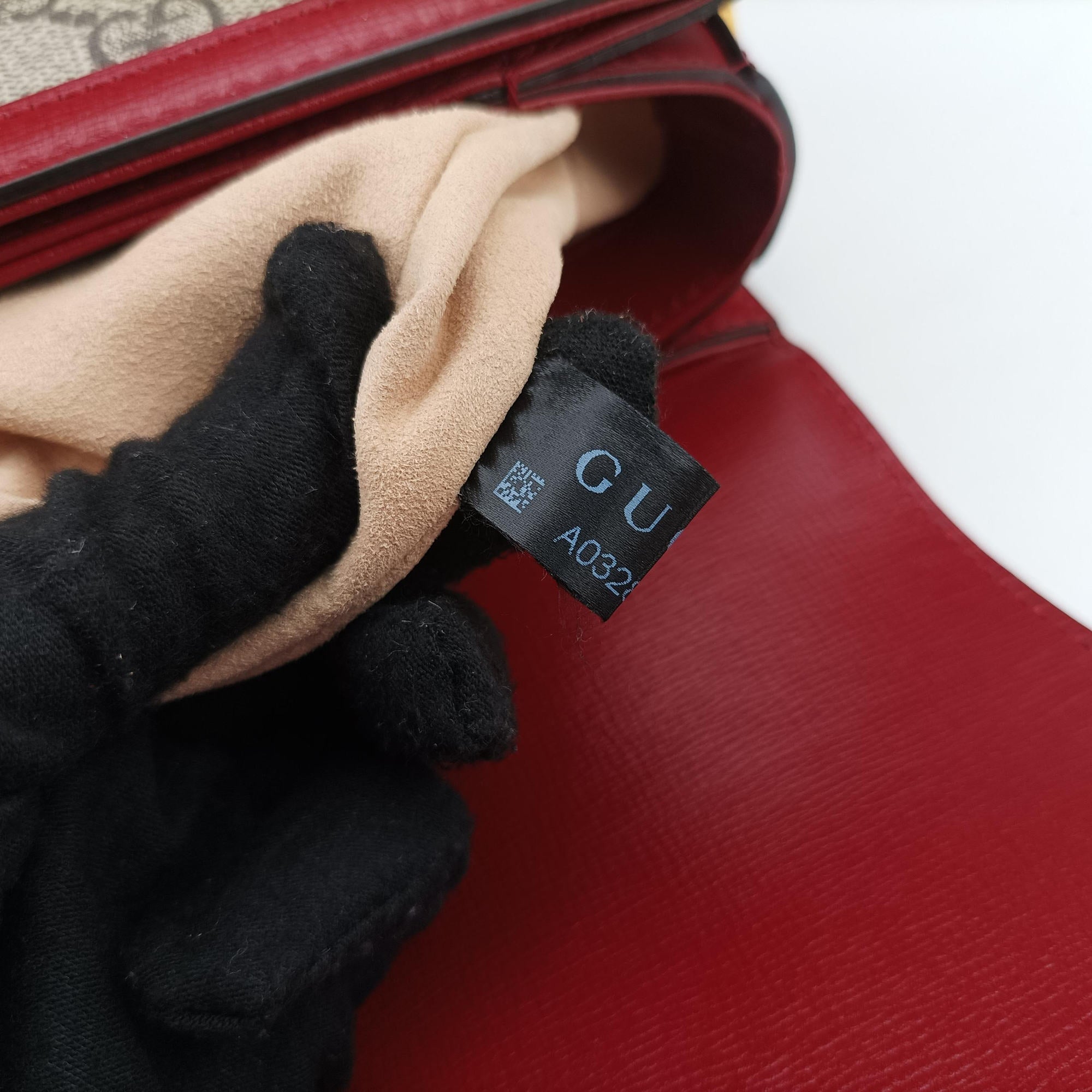 Pre-owned Gucci The Hacker Project Horsebit 1955 Beige × Brown × Red PVC coated canvas×Leather 602204 shoulderbag | stylenewstar