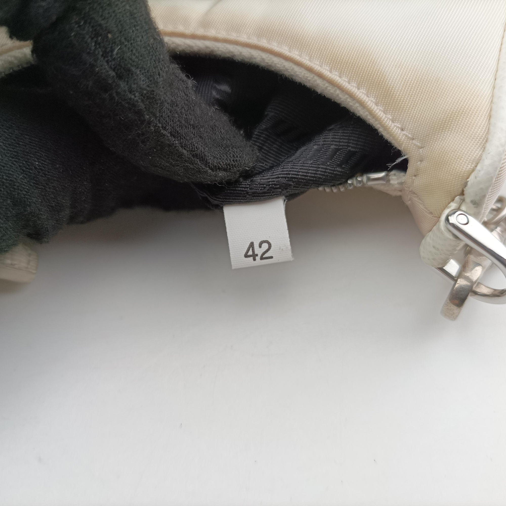 Secondhand Prada Re-Edition Nylon Mini White nylon 1TT122 shoulderbag | stylenewstar