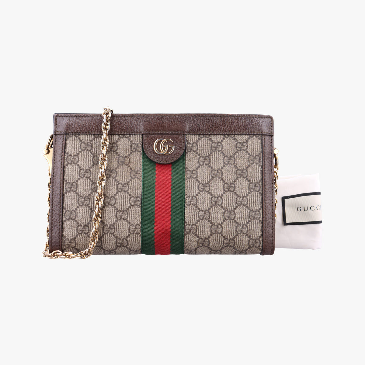 Vintage Gucci Ophidia Brown×Red×Green PVC coated canvas×Leather 503877 shoulderbag | stylenewstar