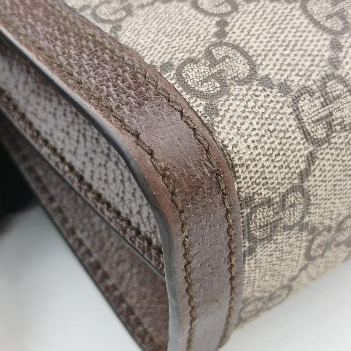 Vintage Gucci Ophidia Brown×Red×Green PVC coated canvas×Leather 503877 shoulderbag | stylenewstar