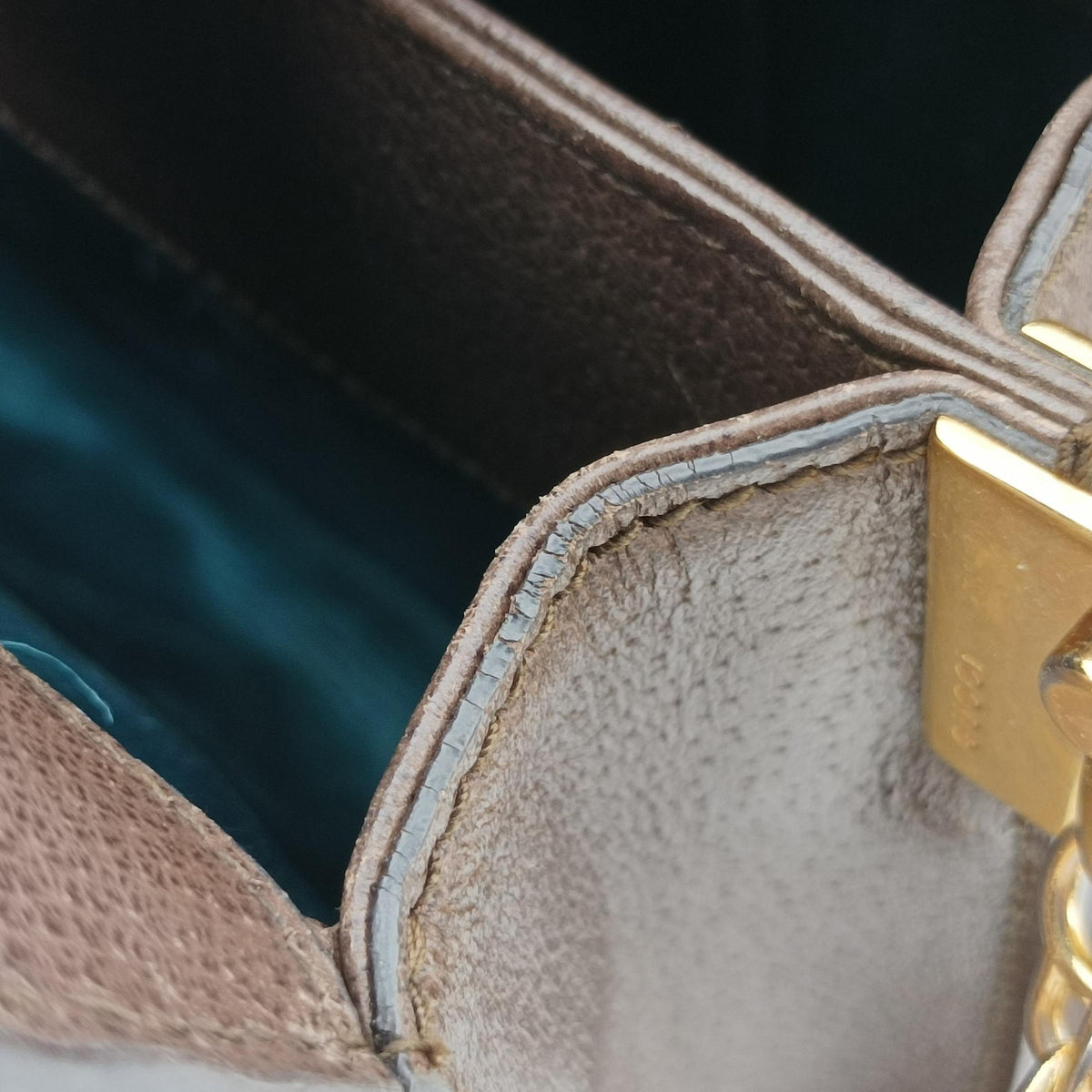 Vintage Gucci Ophidia Brown×Red×Green PVC coated canvas×Leather 503877 shoulderbag | stylenewstar
