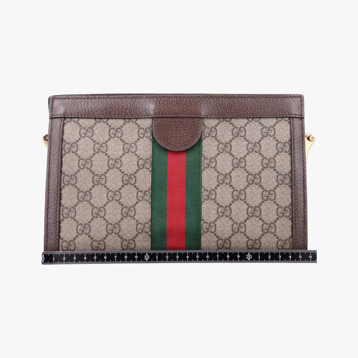 Vintage Gucci Ophidia Brown×Red×Green PVC coated canvas×Leather 503877 shoulderbag | stylenewstar