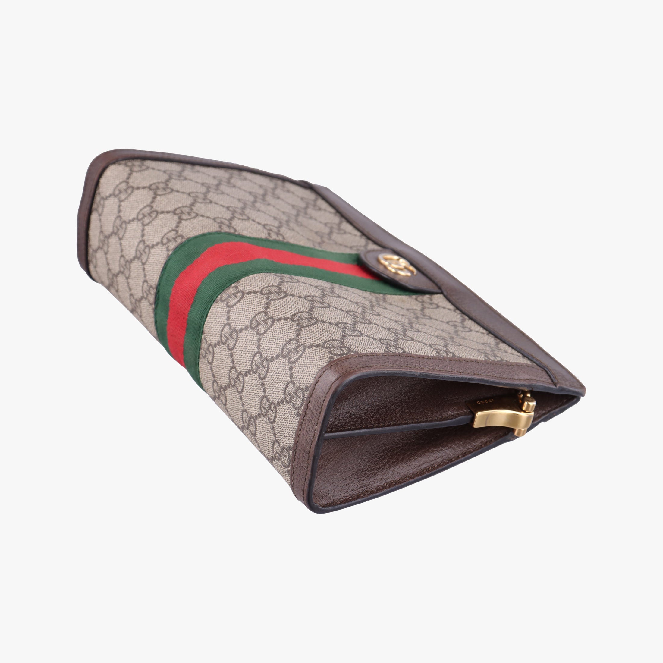 Vintage Gucci Ophidia Brown×Red×Green PVC coated canvas×Leather 503877 shoulderbag | stylenewstar