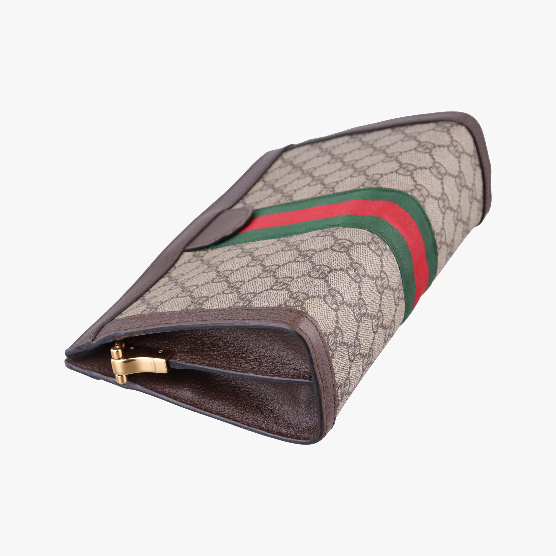 Vintage Gucci Ophidia Brown×Red×Green PVC coated canvas×Leather 503877 shoulderbag | stylenewstar