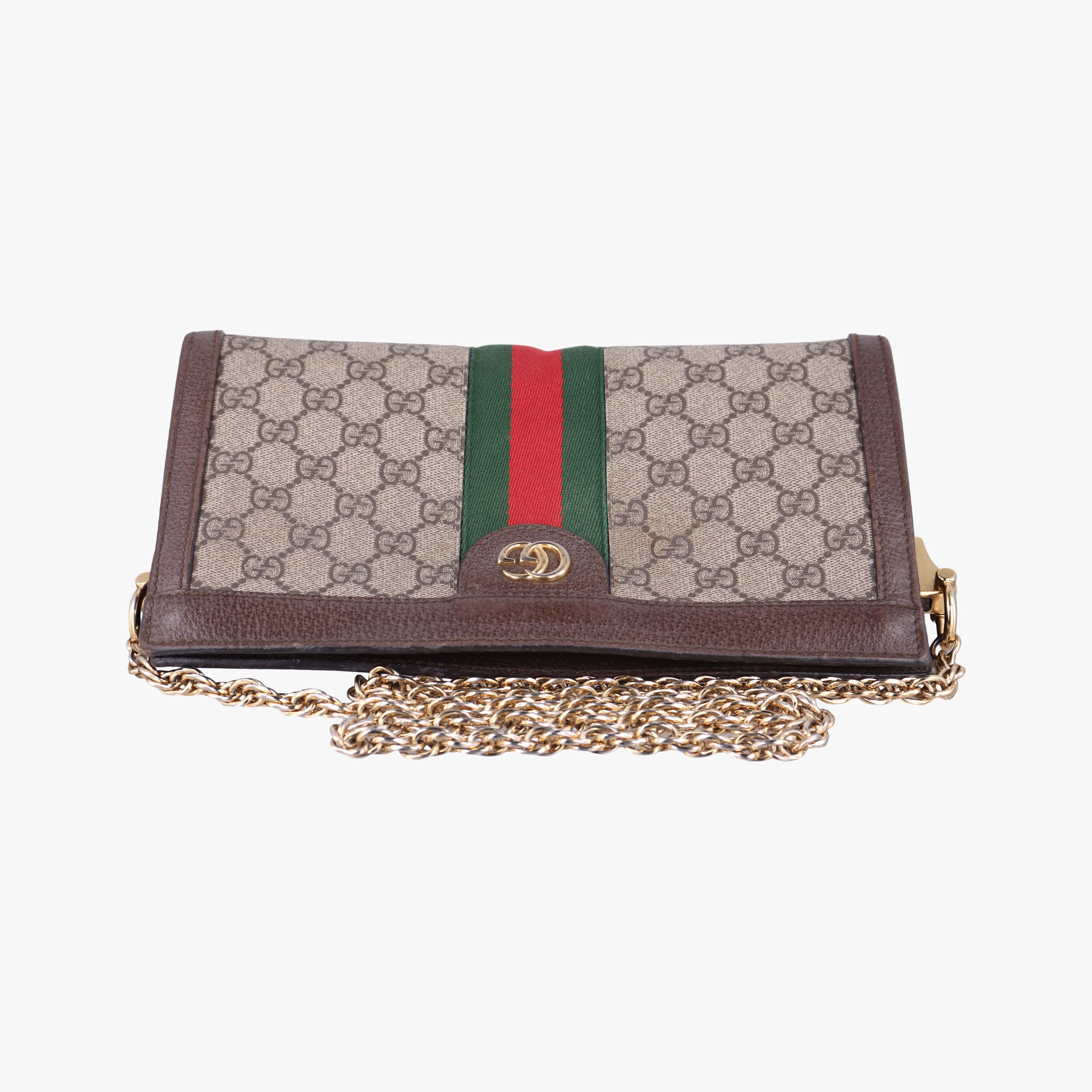 Vintage Gucci Ophidia Brown×Red×Green PVC coated canvas×Leather 503877 shoulderbag | stylenewstar
