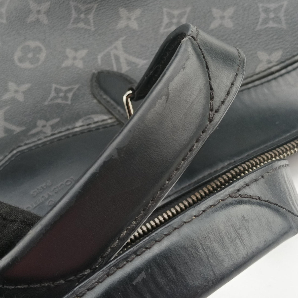 Secondhand Louis Vuitton Briefcase Explorer Noir Monogram Eclipse Canvas M40566 shoulderbag | stylenewstar