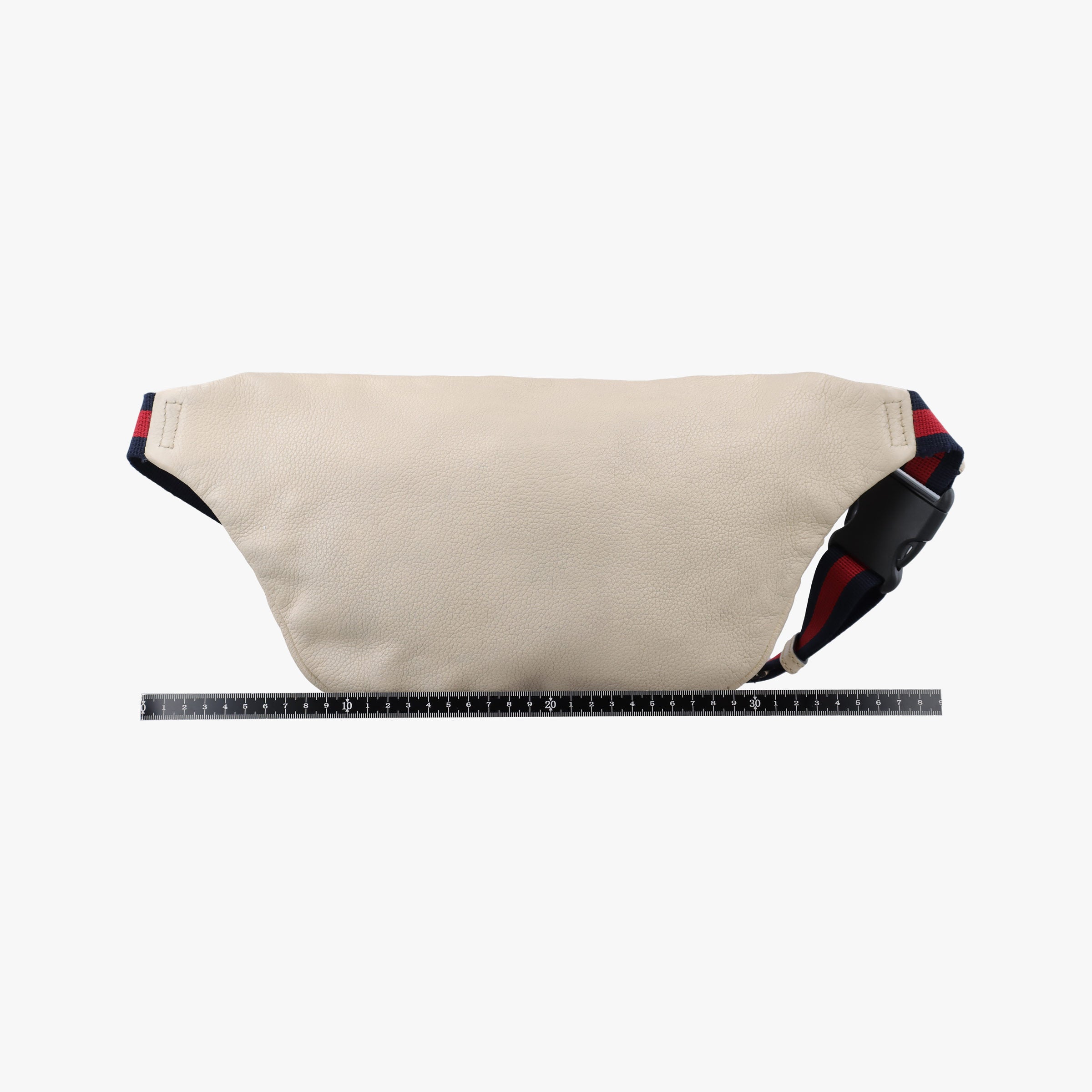 Vintage Gucci Print White Leather 493869 bum bag/waist bag | stylenewstar