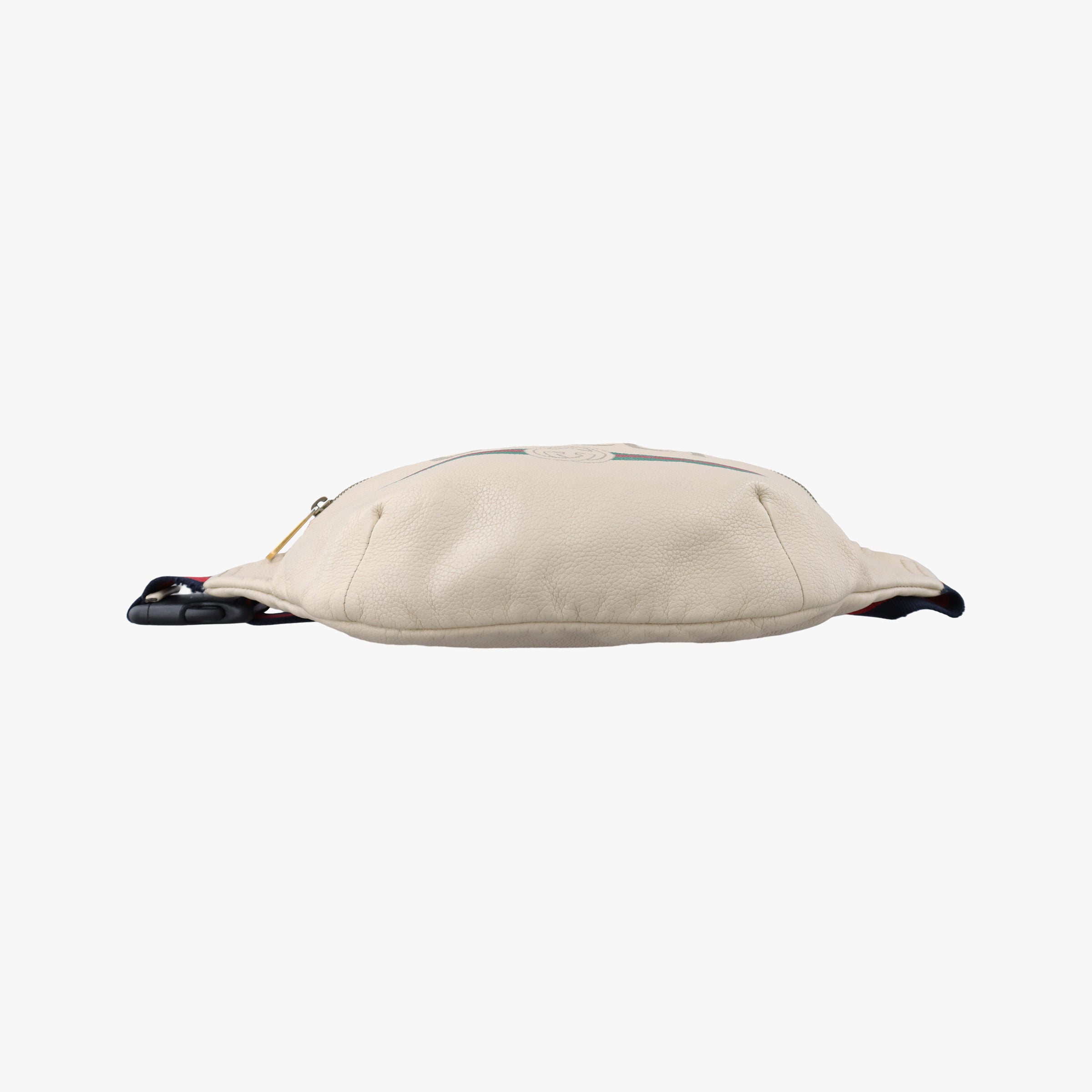 Vintage Gucci Print White Leather 493869 bum bag/waist bag | stylenewstar