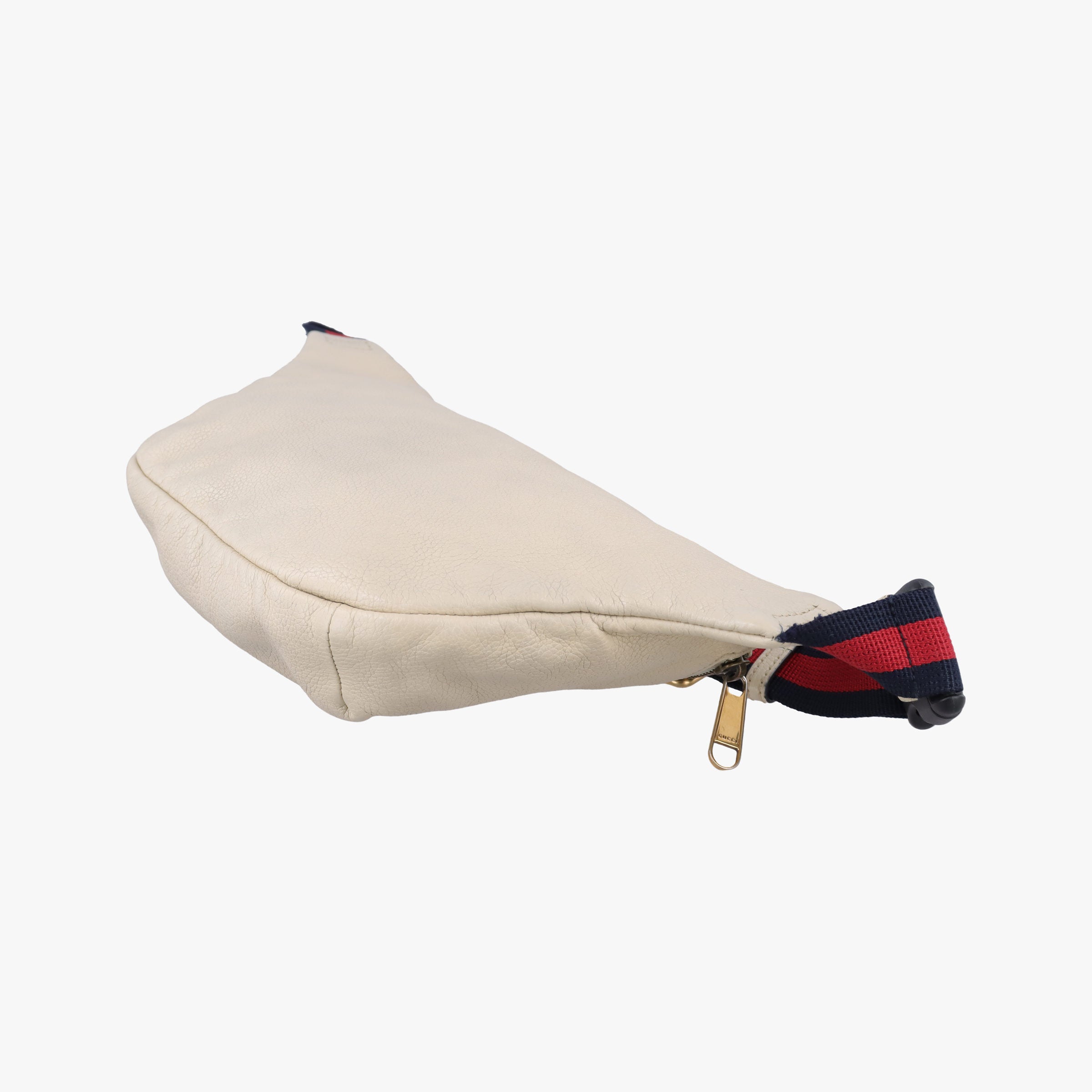 Vintage Gucci Print White Leather 493869 bum bag/waist bag | stylenewstar