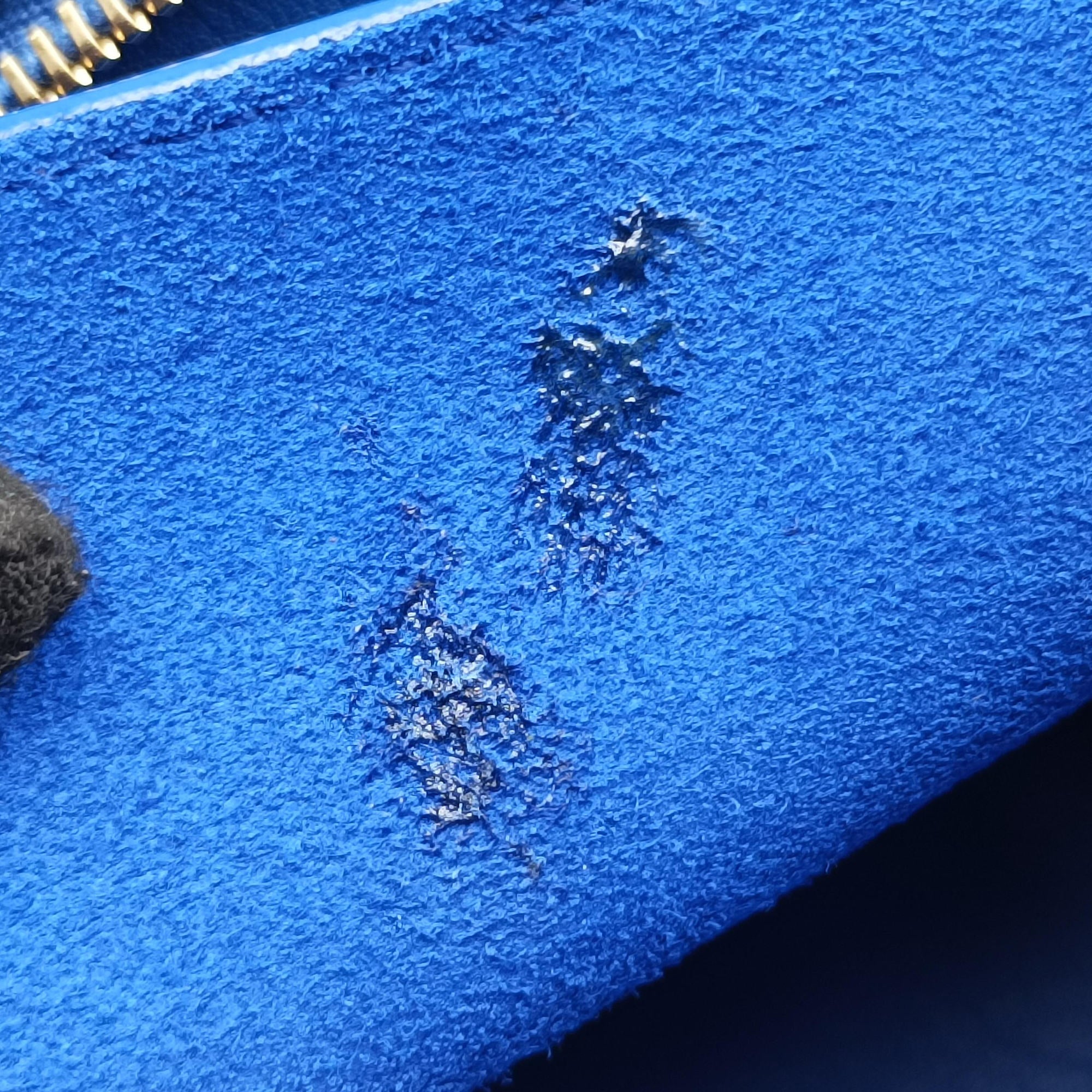 Secondhand Yves Saint Laurent BABY CABAS Blue Leather 394461 shoulderbag | stylenewstar