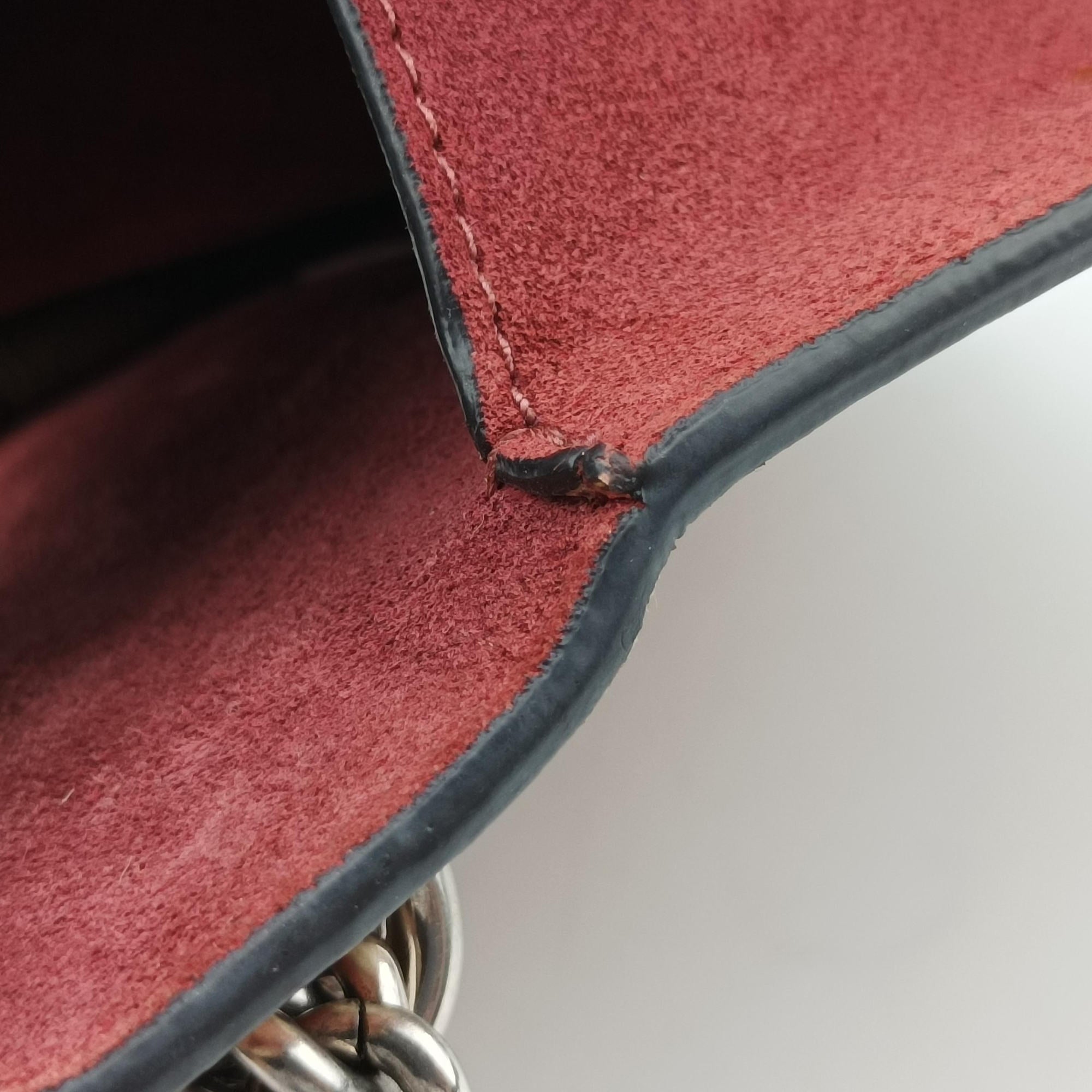 Pre-owned Gucci Dionysus beige×red×multicolor PVC coated canvas × suede 421970 shoulderbag | stylenewstar