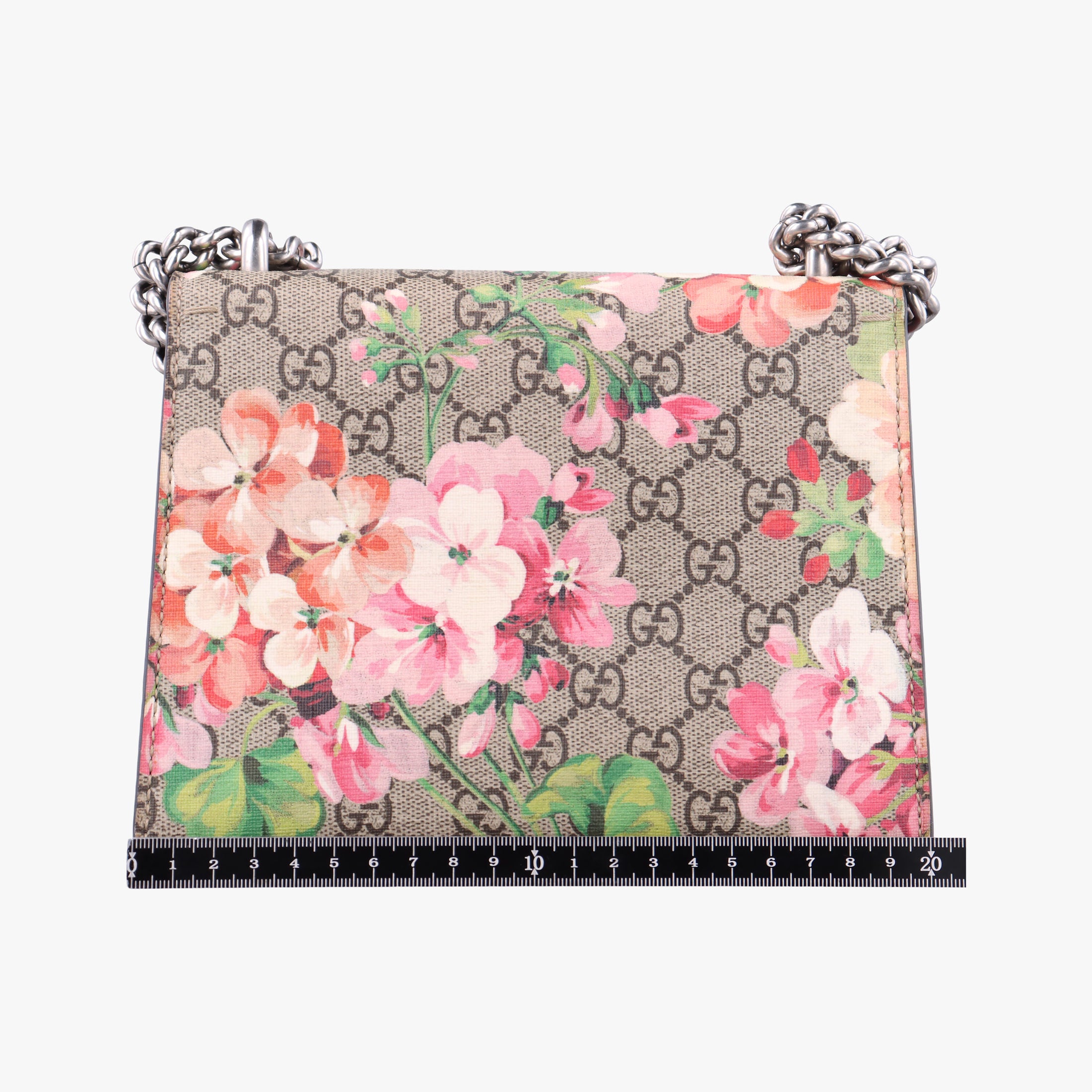 Pre-owned Gucci Dionysus beige×red×multicolor PVC coated canvas × suede 421970 shoulderbag | stylenewstar