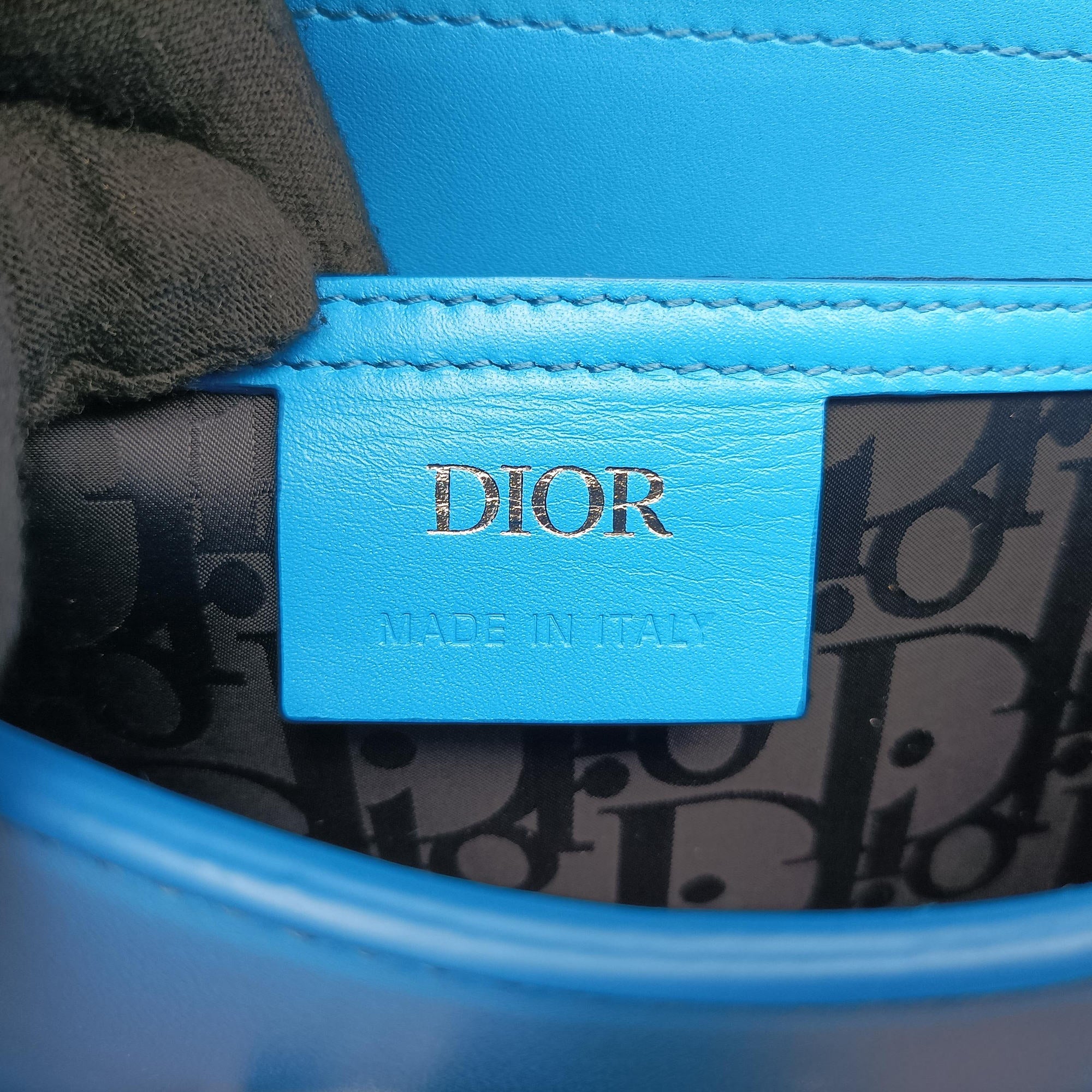 Secondhand Christian Dior Lock Blue Leather  shoulderbag | stylenewstar