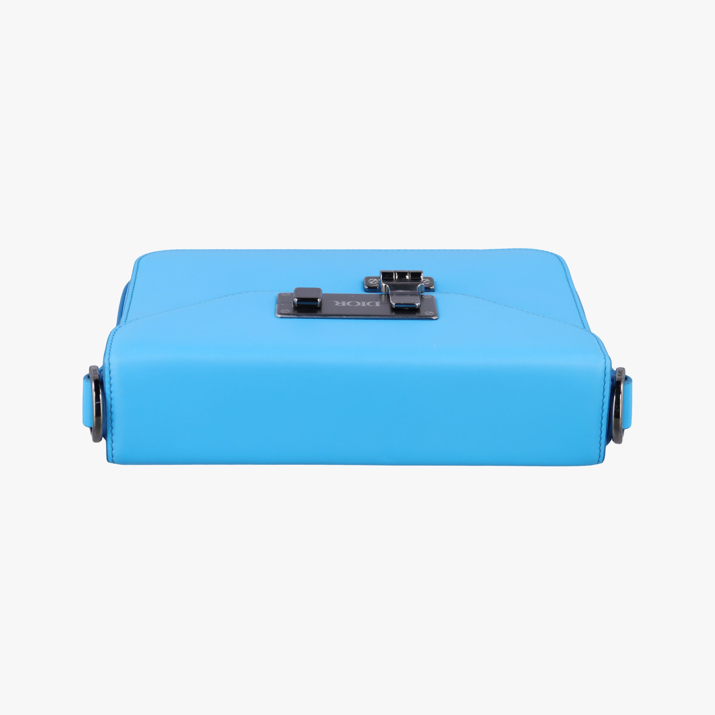 Secondhand Christian Dior Lock Blue Leather  shoulderbag | stylenewstar