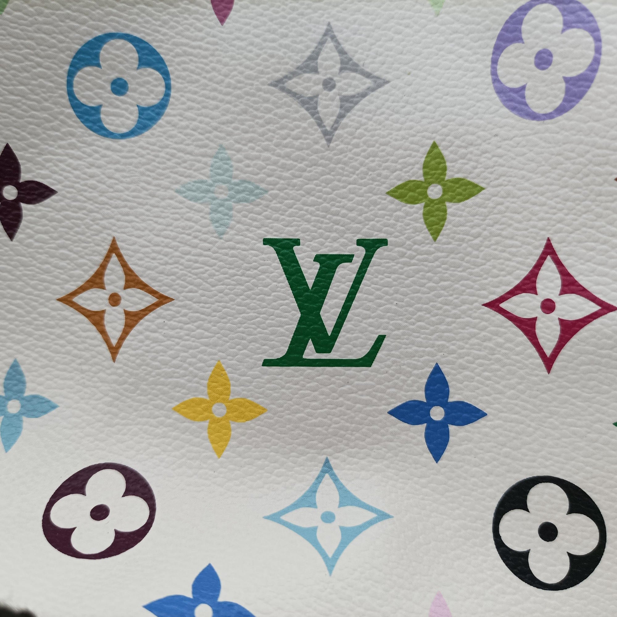 Pre-owned Louis Vuitton Petit NOe white Monogram Multicolor M42229 shoulderbag | stylenewstar