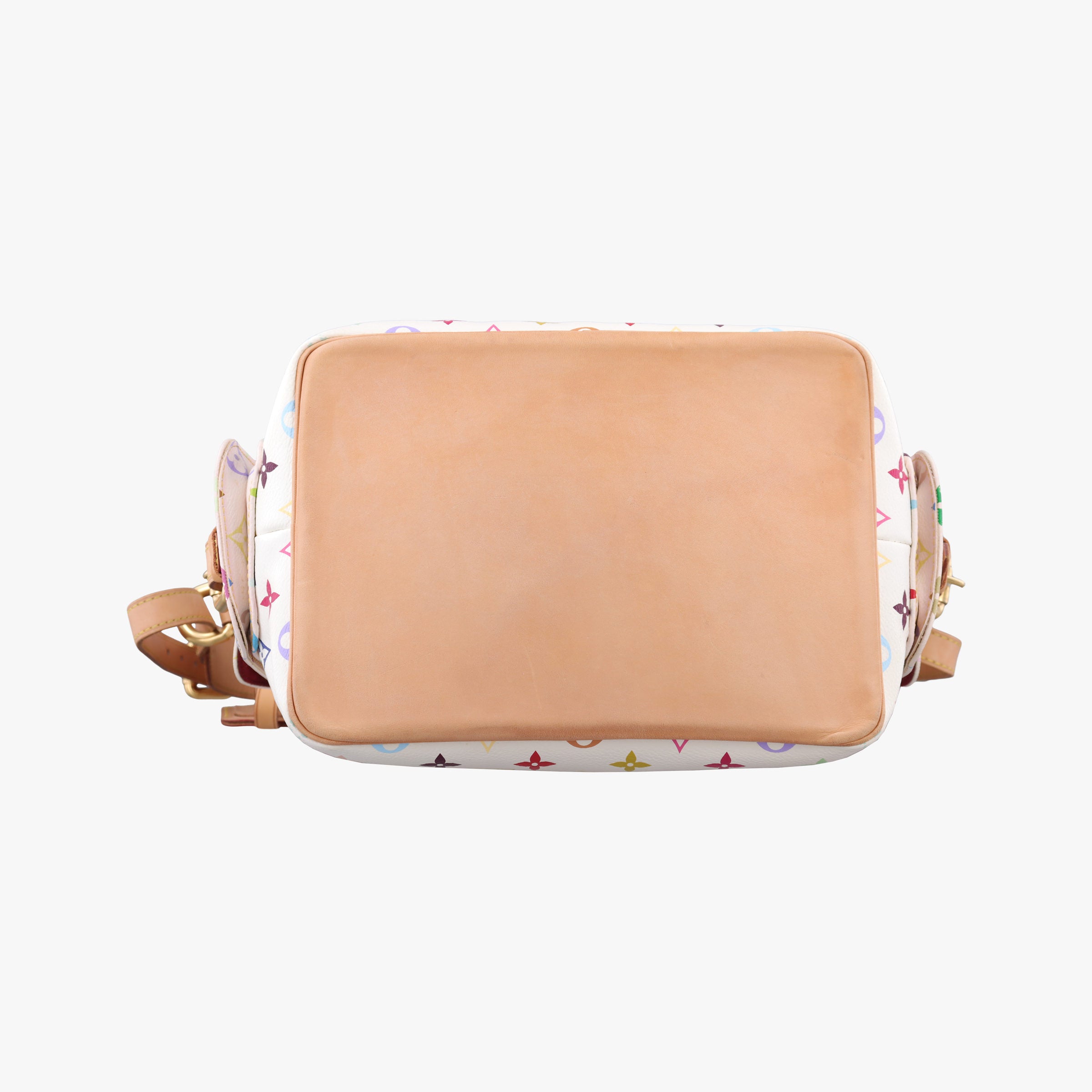 Pre-owned Louis Vuitton Petit NOe white Monogram Multicolor M42229 shoulderbag | stylenewstar