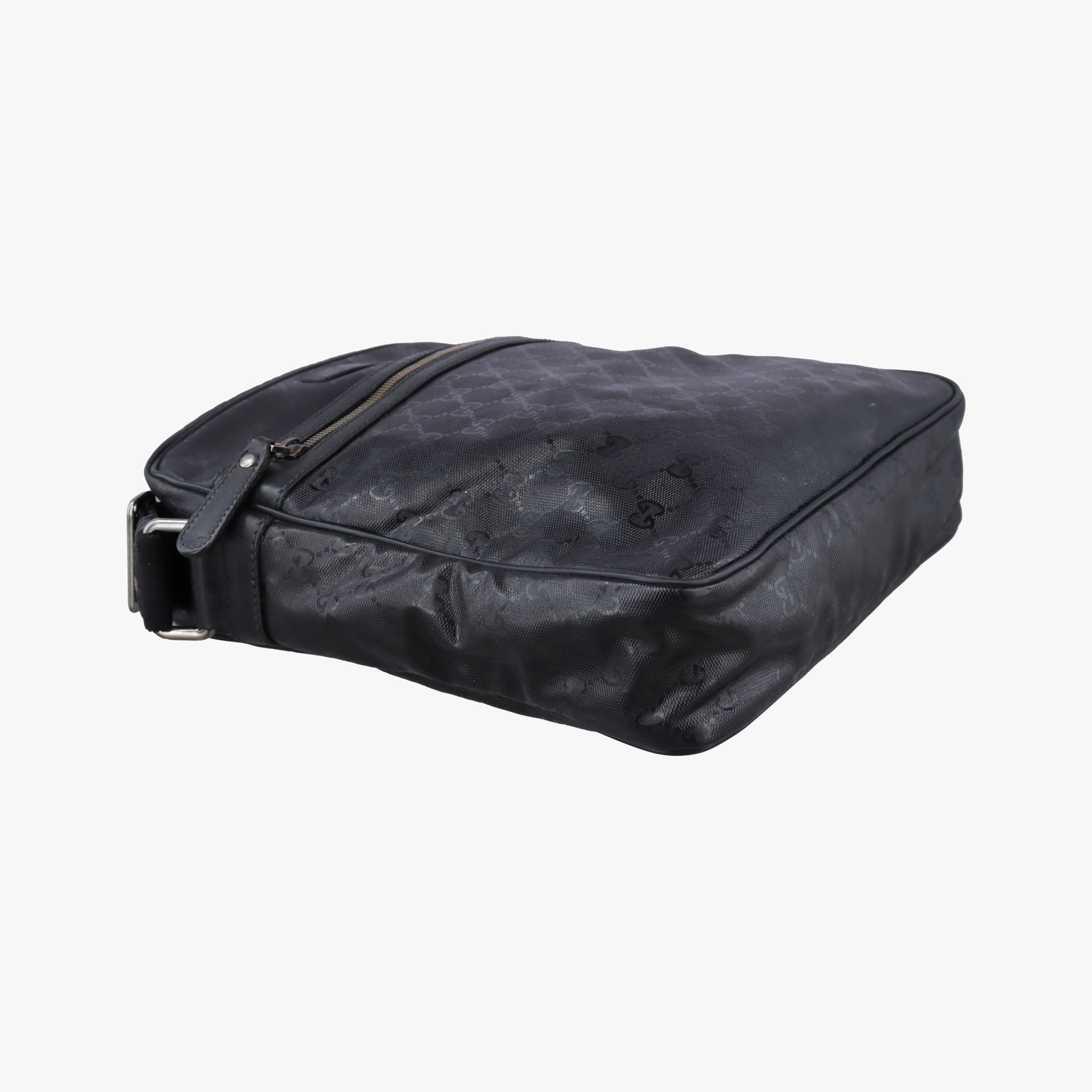 Pre-owned Gucci GG Imprime Messenger Black PVC coated canvas 201448 shoulderbag | stylenewstar