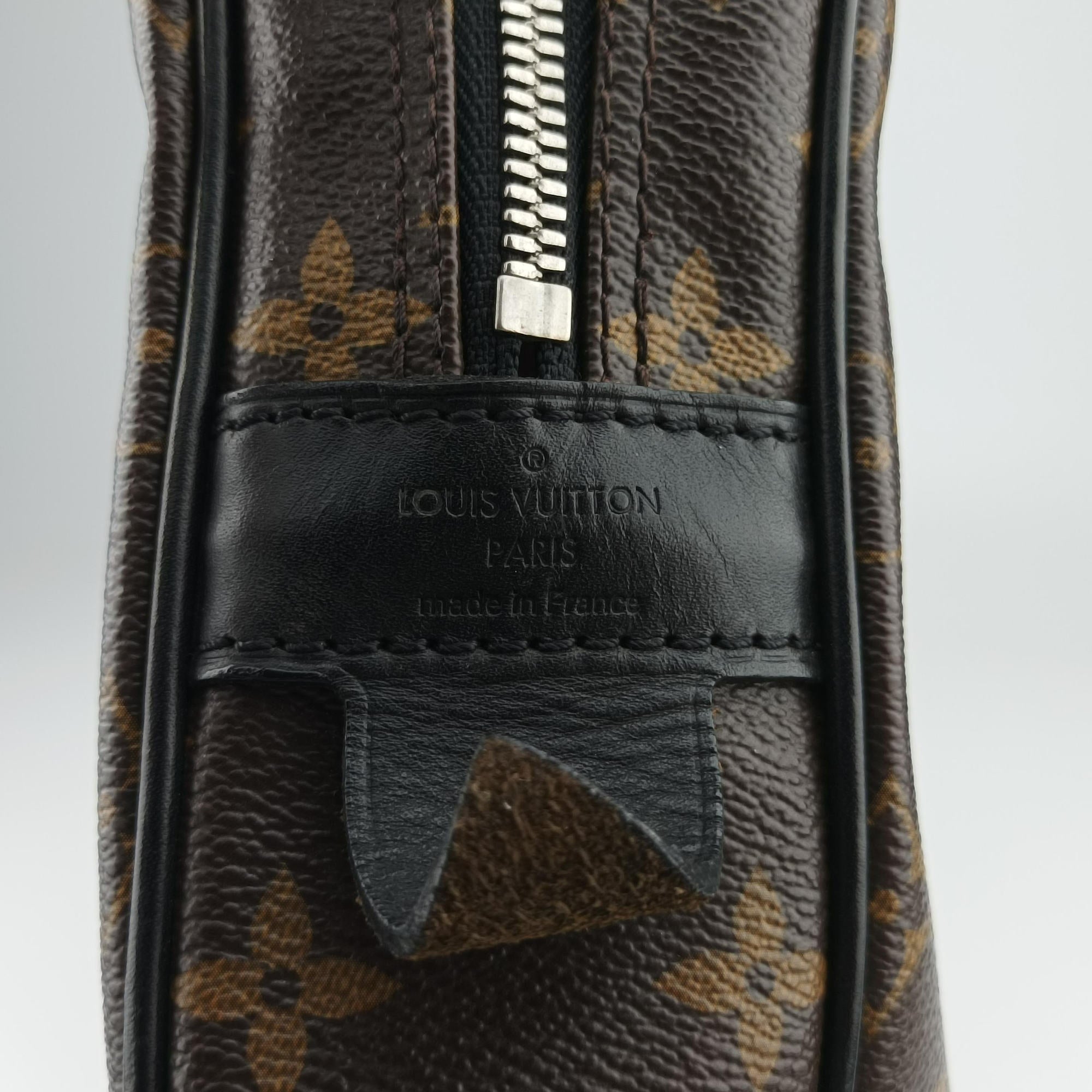 Pre-owned Louis Vuitton Monogram Macassar Porte Documents Voyage brown Monogram Canvas M40225 handbag | stylenewstar