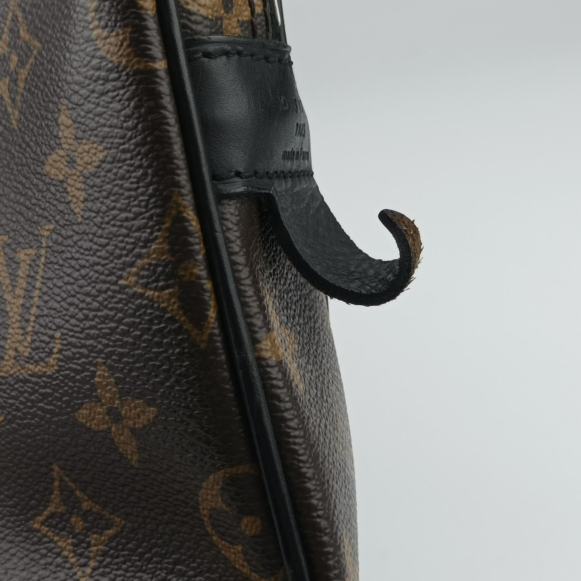 Pre-owned Louis Vuitton Monogram Macassar Porte Documents Voyage brown Monogram Canvas M40225 handbag | stylenewstar