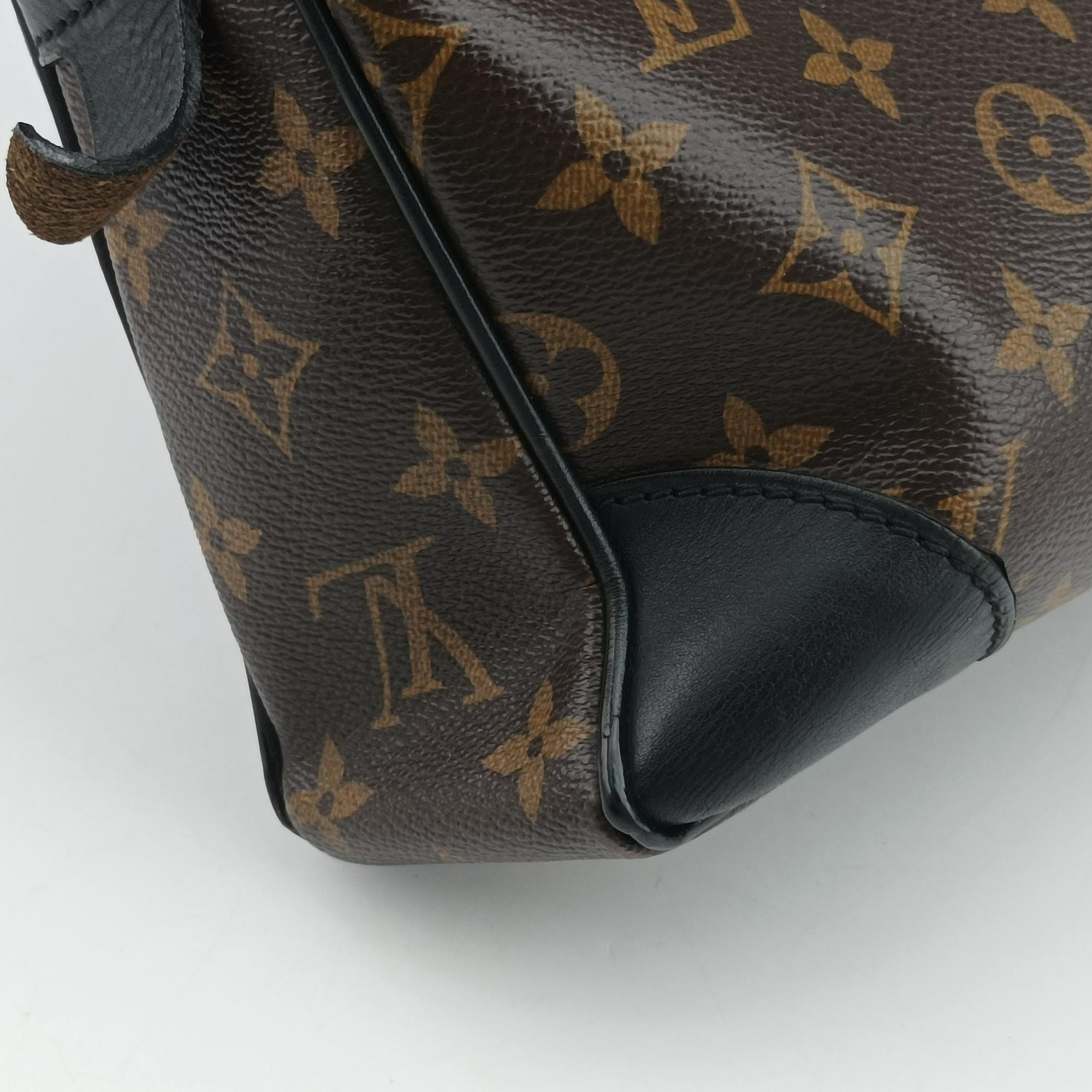 Pre-owned Louis Vuitton Monogram Macassar Porte Documents Voyage brown Monogram Canvas M40225 handbag | stylenewstar
