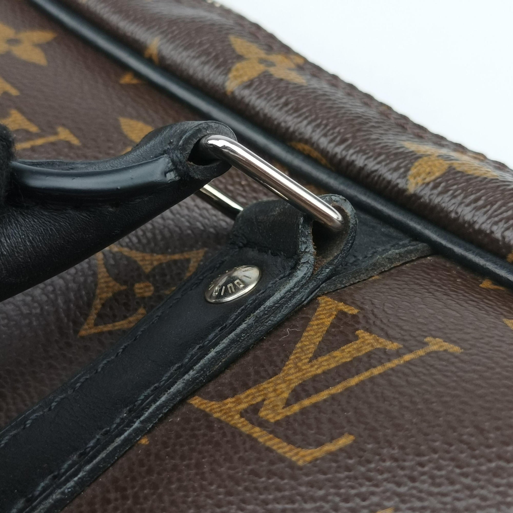 Pre-owned Louis Vuitton Monogram Macassar Porte Documents Voyage brown Monogram Canvas M40225 handbag | stylenewstar