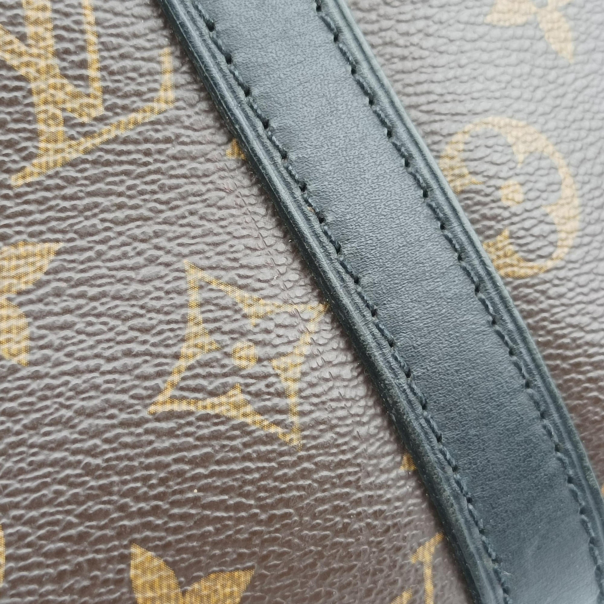 Pre-owned Louis Vuitton Monogram Macassar Porte Documents Voyage brown Monogram Canvas M40225 handbag | stylenewstar