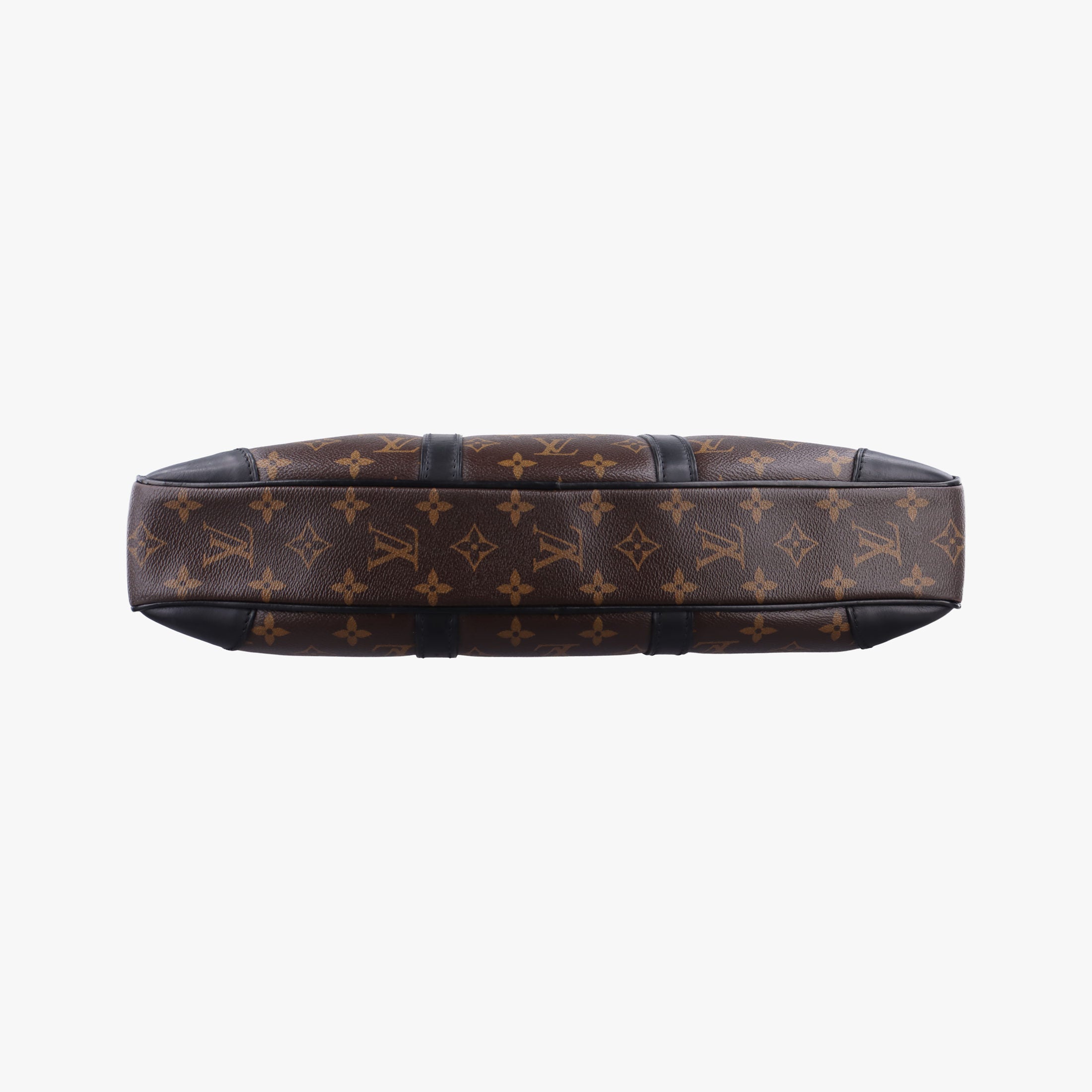 Pre-owned Louis Vuitton Monogram Macassar Porte Documents Voyage brown Monogram Canvas M40225 handbag | stylenewstar