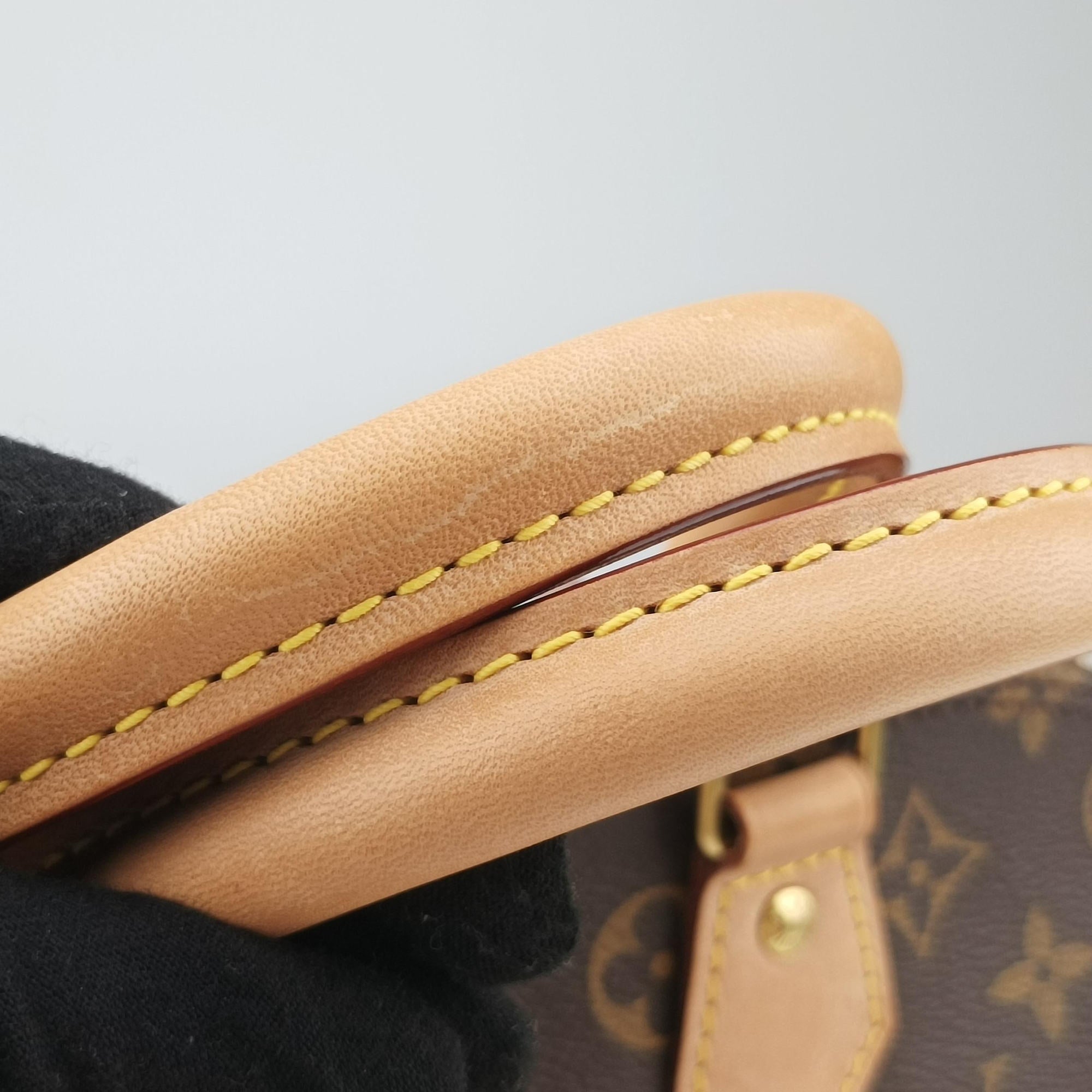 Vintage Louis Vuitton Alma PM Brown Monogram Canvas×calf leather M53151 handbag | stylenewstar