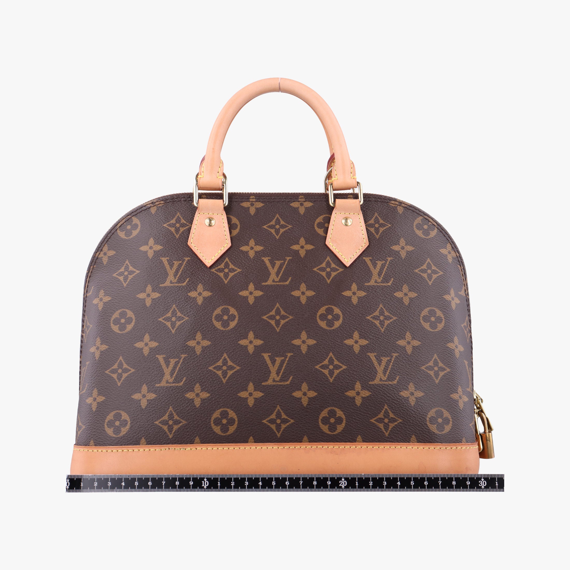 Vintage Louis Vuitton Alma PM Brown Monogram Canvas×calf leather M53151 handbag | stylenewstar
