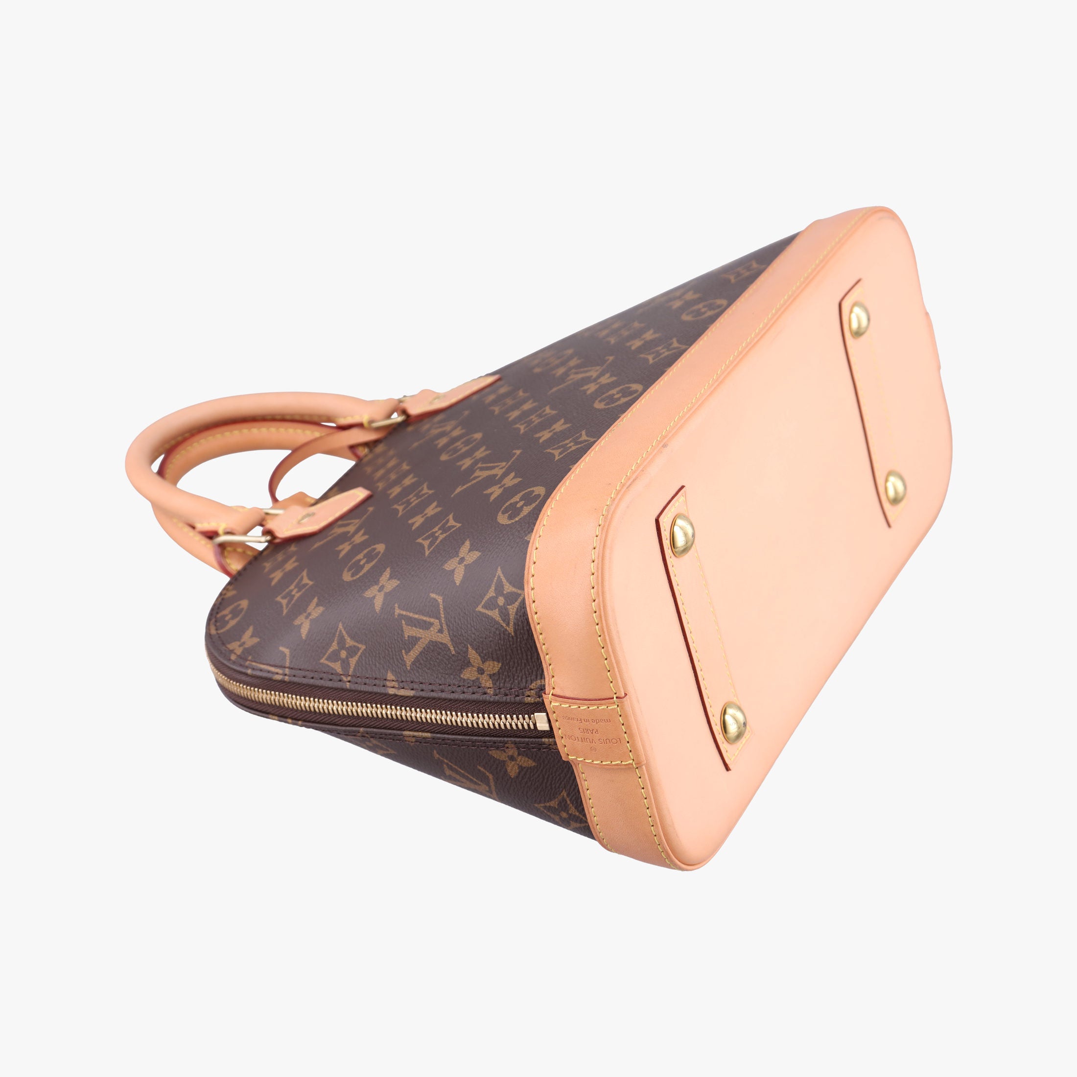 Vintage Louis Vuitton Alma PM Brown Monogram Canvas×calf leather M53151 handbag | stylenewstar