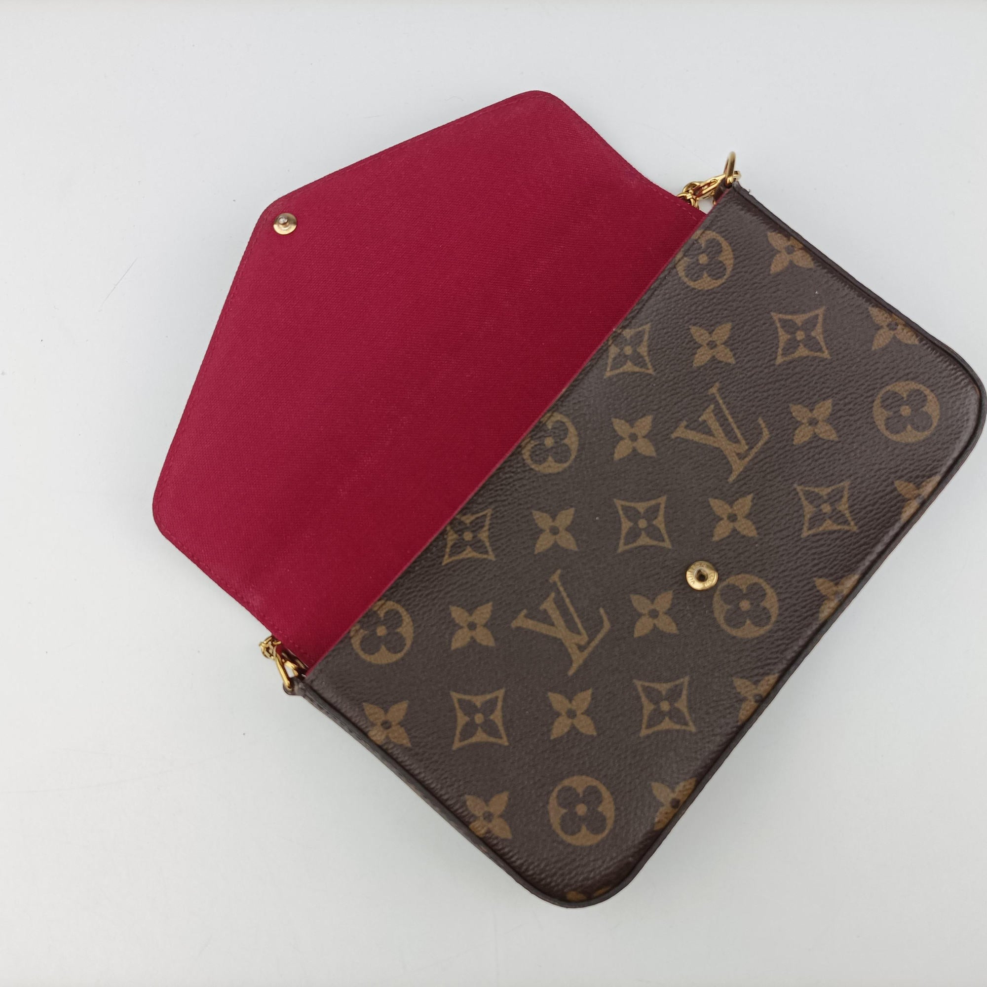 Secondhand Louis Vuitton Pochette Felicie Brown Monogram Canvas M61276 shoulderbag | stylenewstar