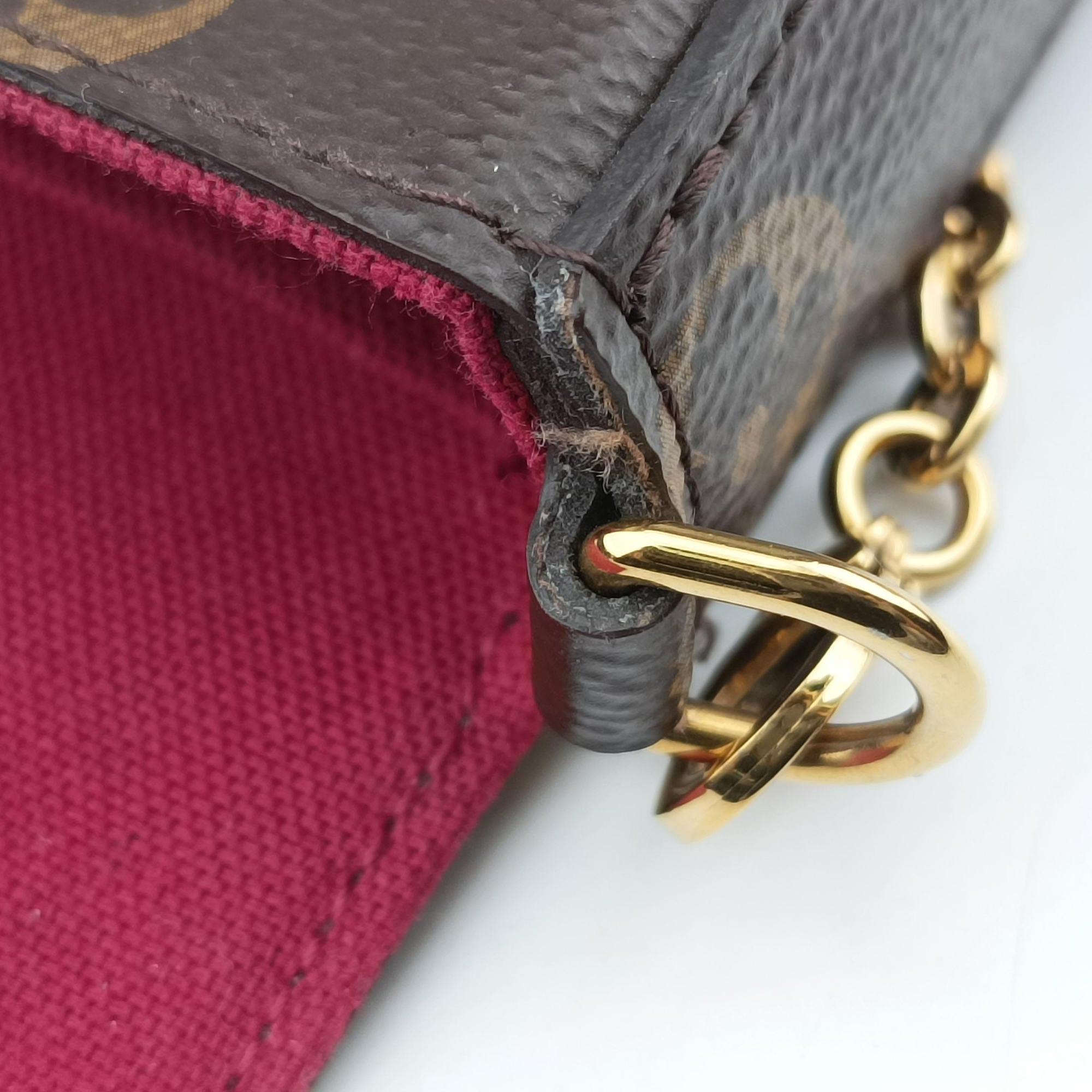 Secondhand Louis Vuitton Pochette Felicie Brown Monogram Canvas M61276 shoulderbag | stylenewstar