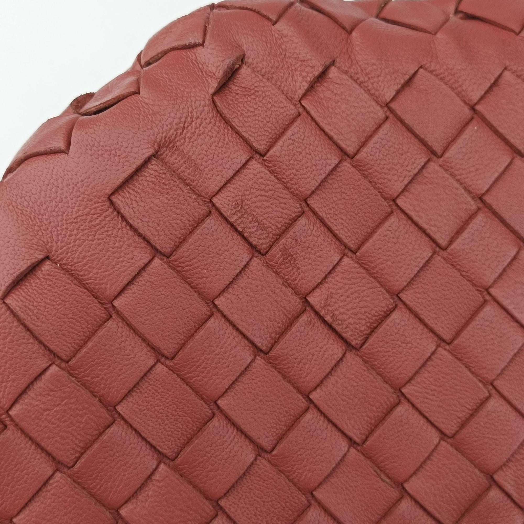 Pre-owned Bottega Veneta Intrecciato Pink lambskin  handbag | stylenewstar