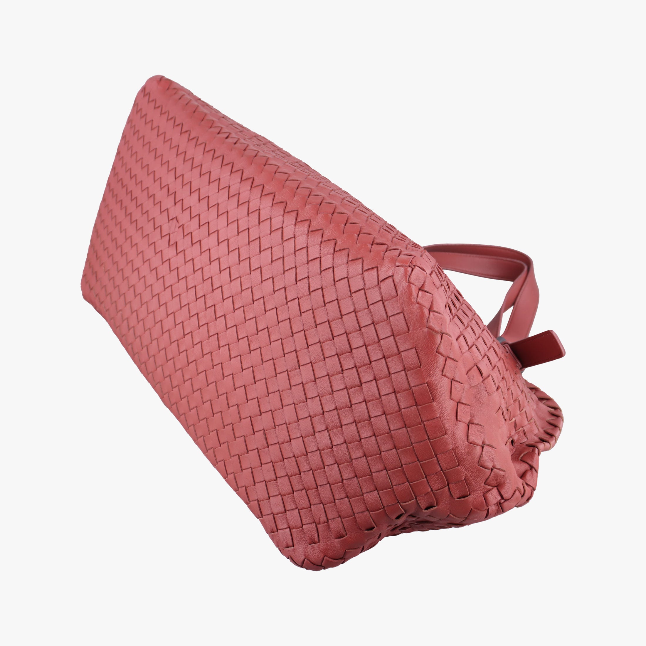 Pre-owned Bottega Veneta Intrecciato Pink lambskin  handbag | stylenewstar