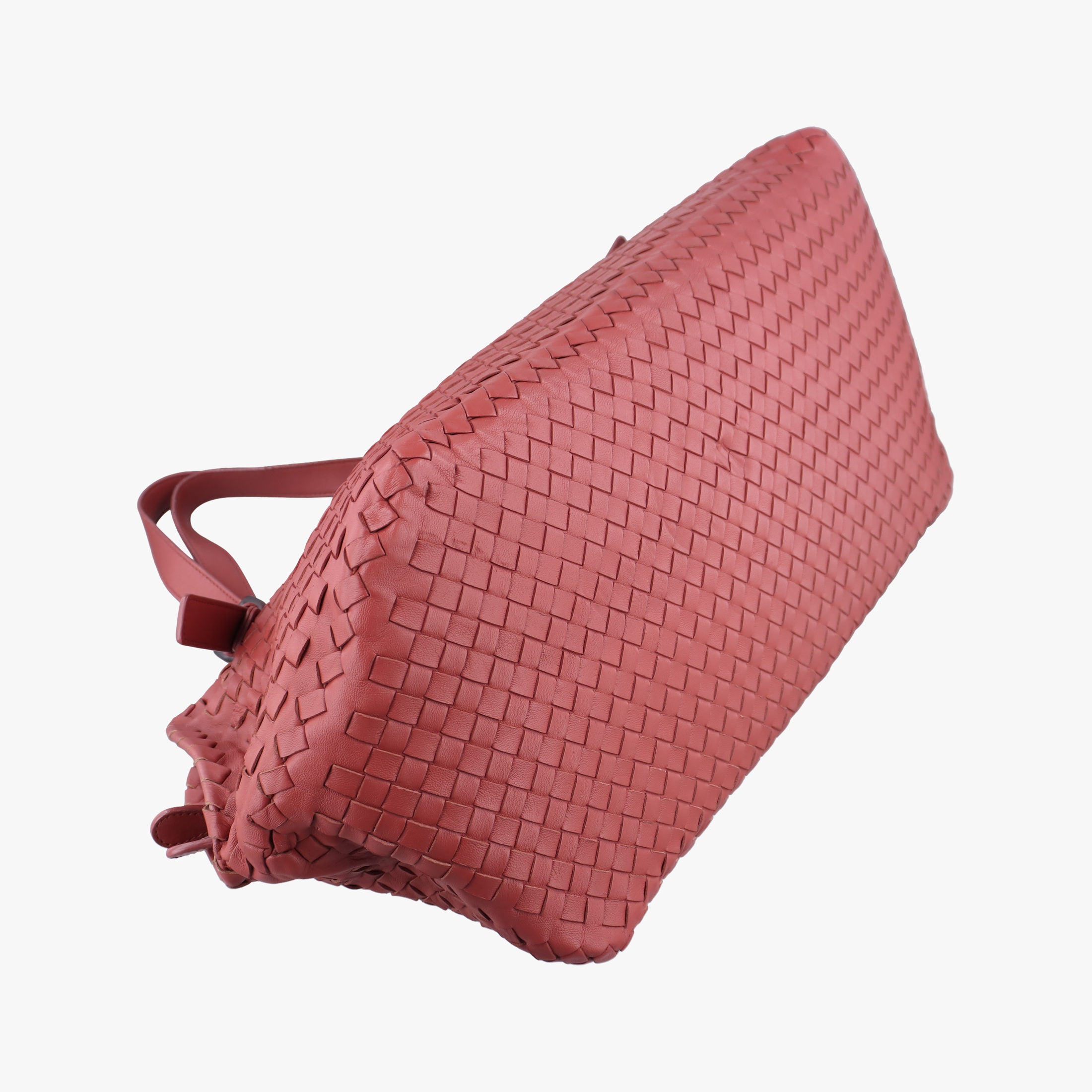 Pre-owned Bottega Veneta Intrecciato Pink lambskin  handbag | stylenewstar