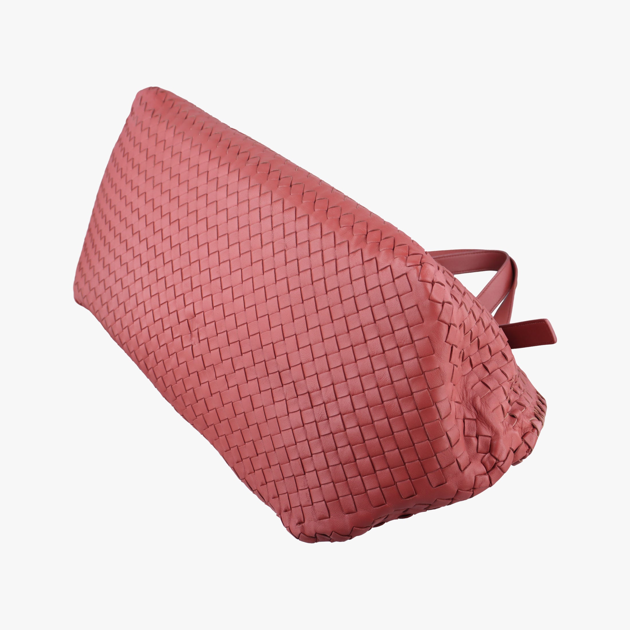 Pre-owned Bottega Veneta Intrecciato Pink lambskin  handbag | stylenewstar