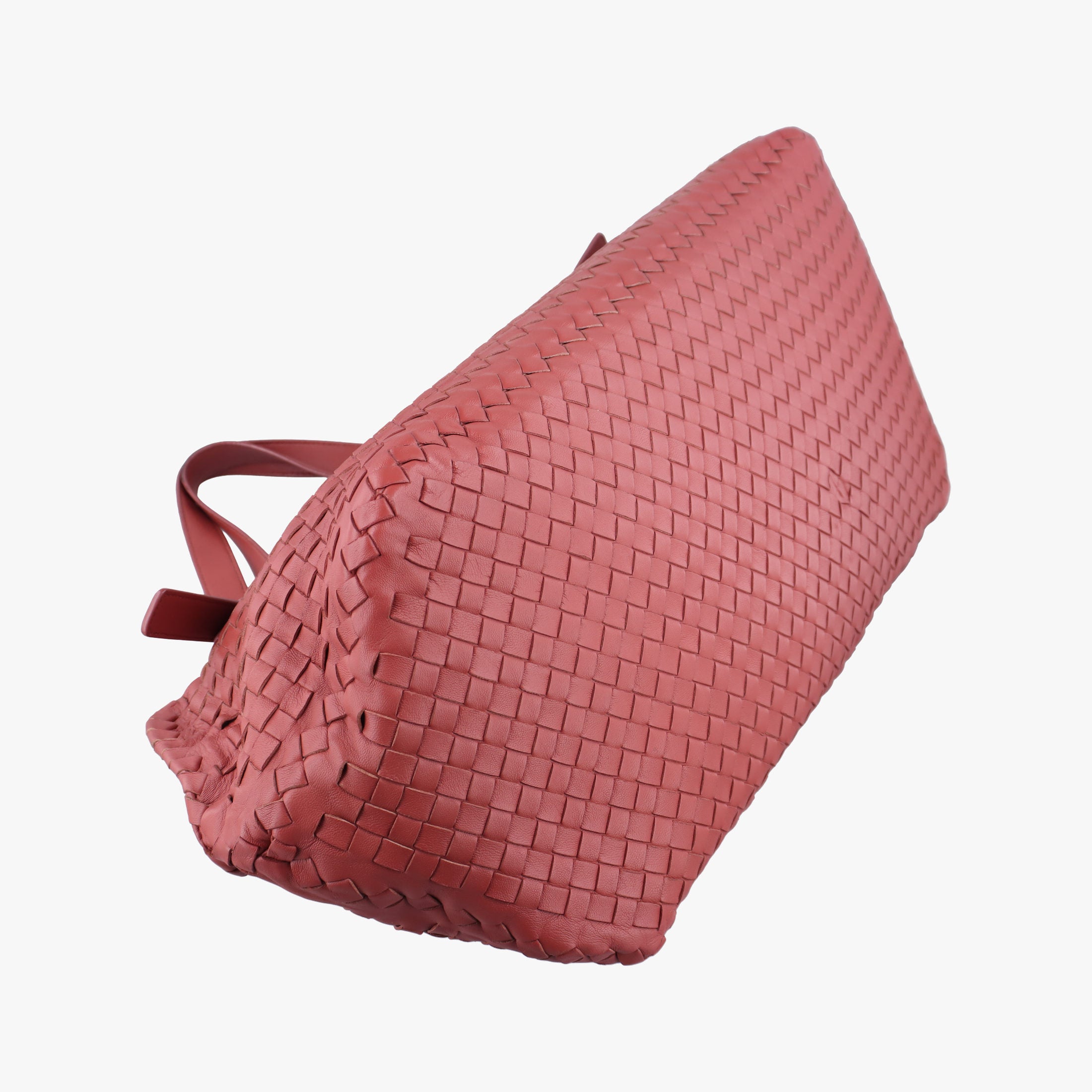 Pre-owned Bottega Veneta Intrecciato Pink lambskin  handbag | stylenewstar
